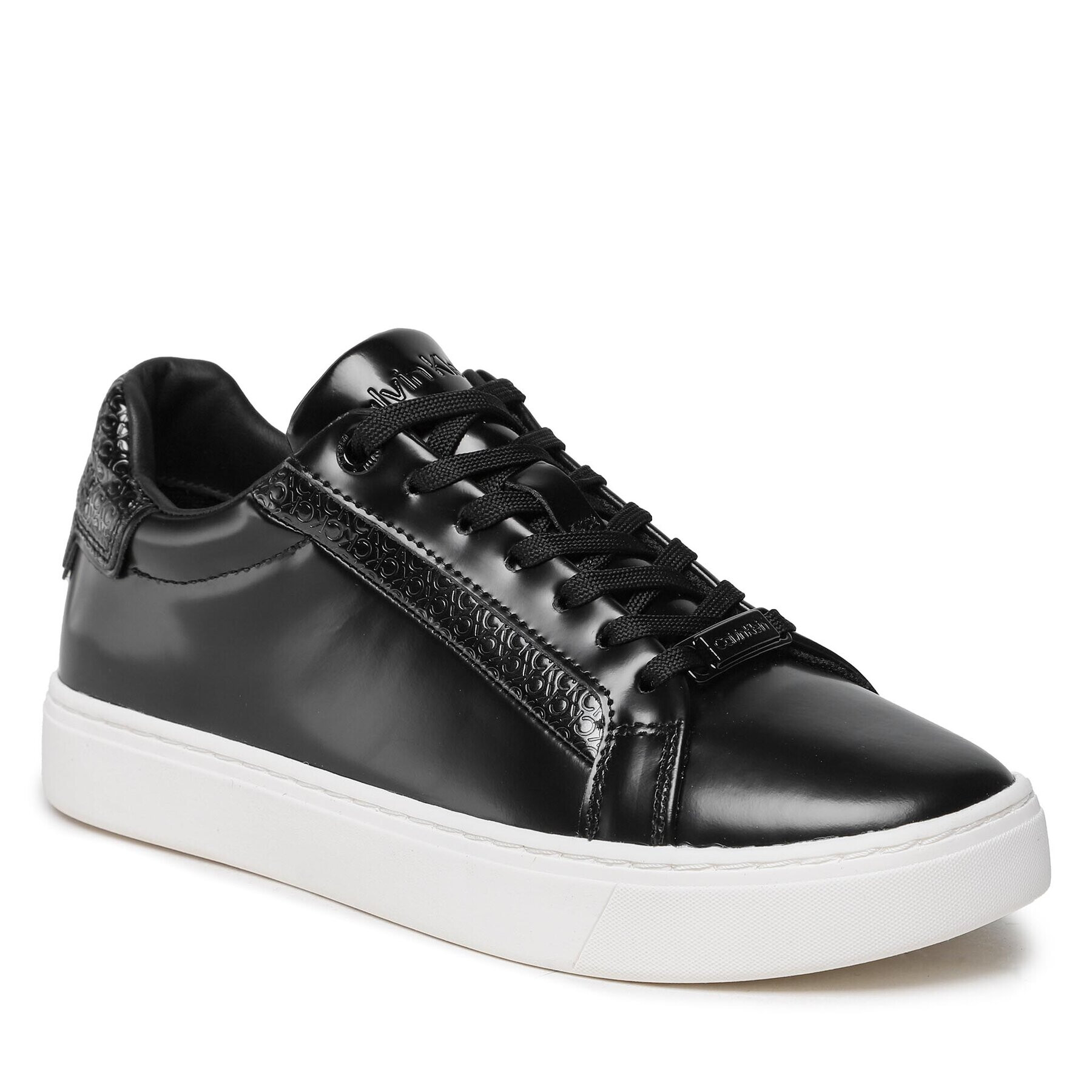 Calvin Klein Sneakersy Clean Cup Lace Up Nano Mono Mix HW0HW01592 Černá - Pepit.cz