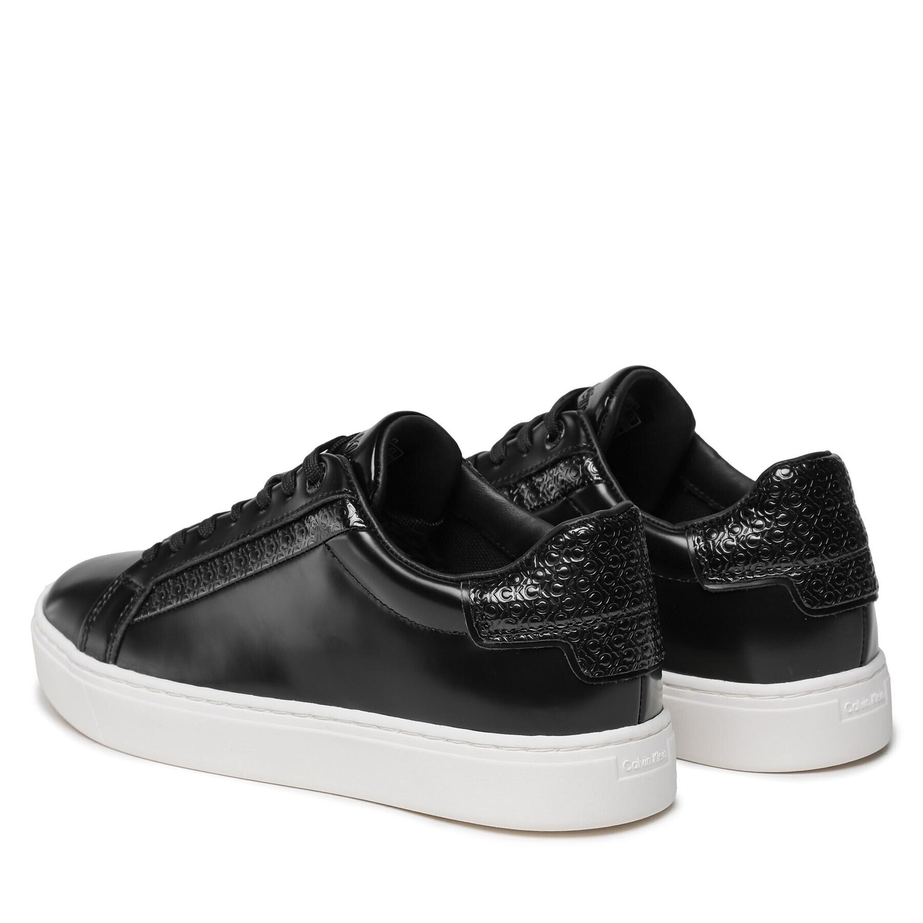 Calvin Klein Sneakersy Clean Cup Lace Up Nano Mono Mix HW0HW01592 Černá - Pepit.cz