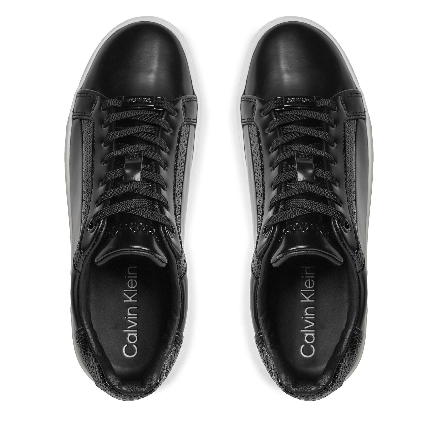 Calvin Klein Sneakersy Clean Cup Lace Up Nano Mono Mix HW0HW01592 Černá - Pepit.cz