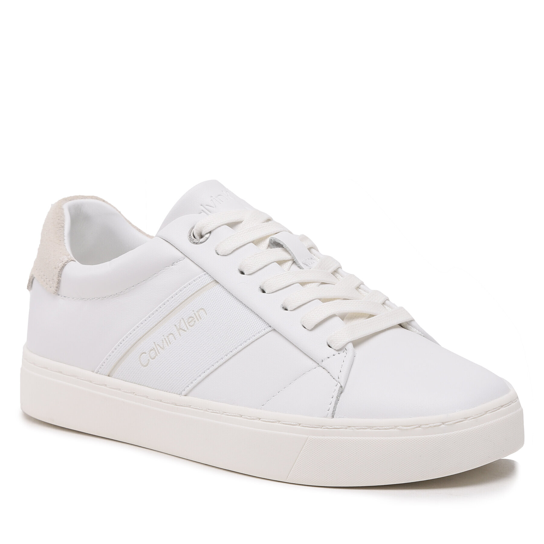 Calvin Klein Sneakersy Clean Cupsole Lace Up-He HW0HW01415 Bílá - Pepit.cz