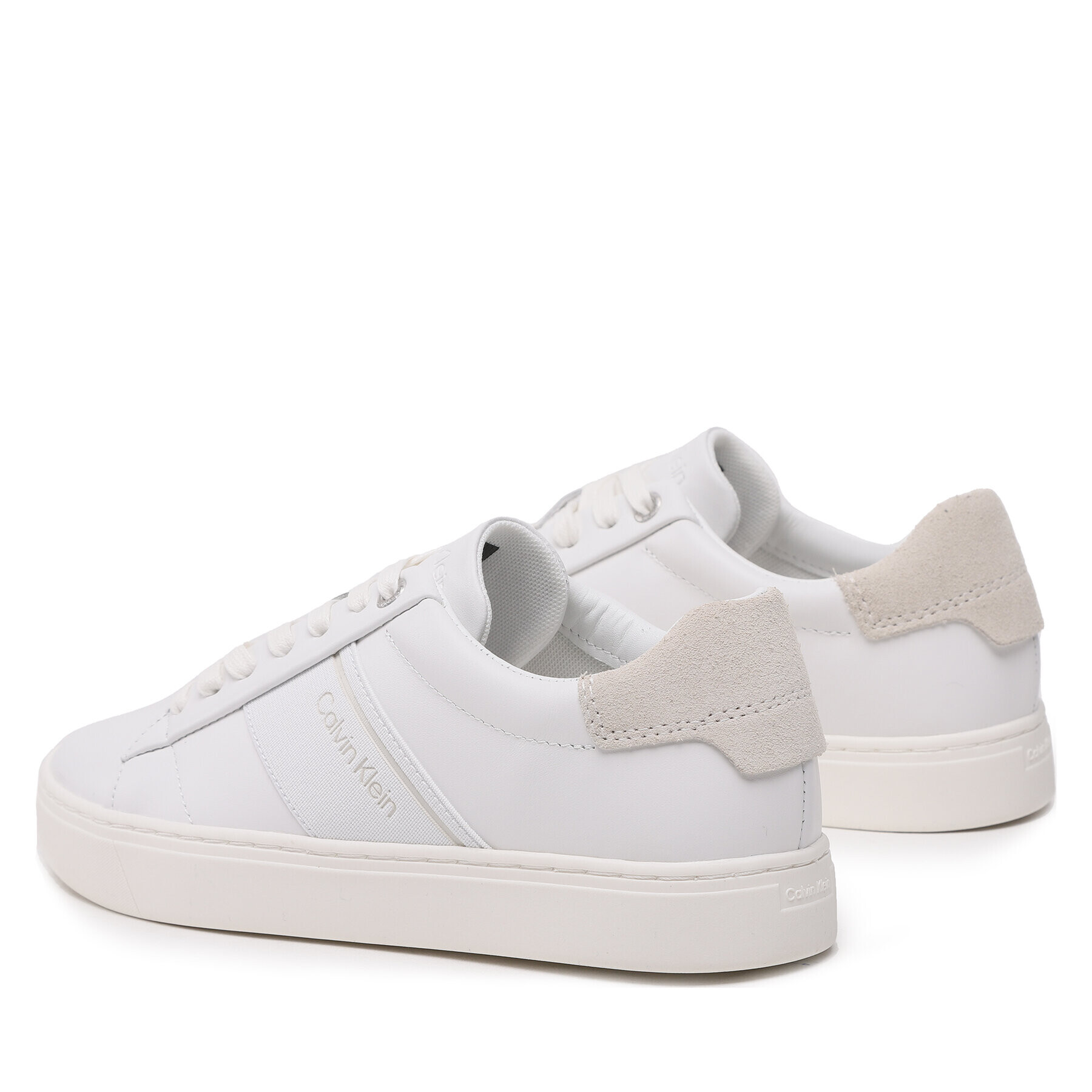 Calvin Klein Sneakersy Clean Cupsole Lace Up-He HW0HW01415 Bílá - Pepit.cz