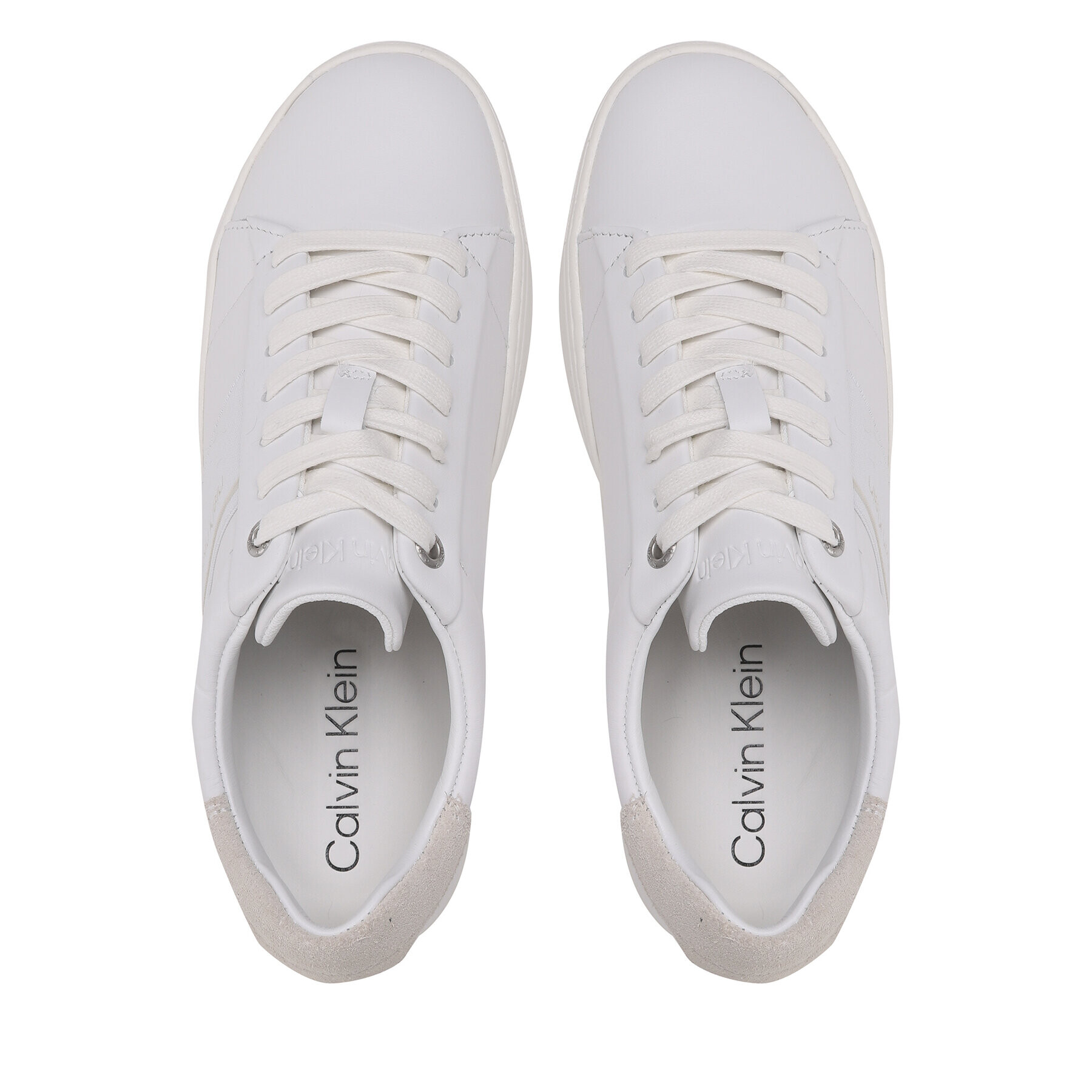 Calvin Klein Sneakersy Clean Cupsole Lace Up-He HW0HW01415 Bílá - Pepit.cz