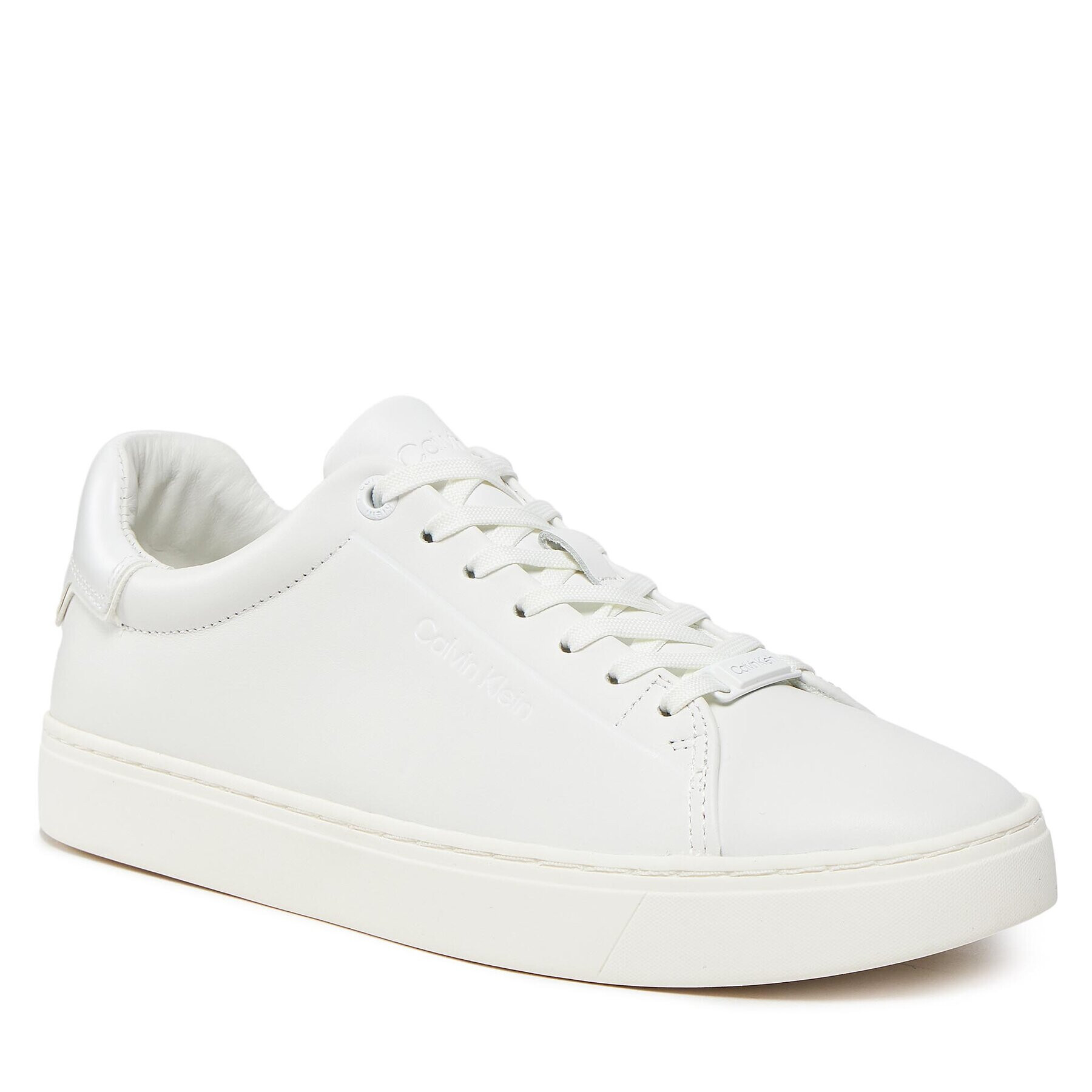 Calvin Klein Sneakersy Clean Cupsole Lace Up HW0HW01863 Bílá - Pepit.cz