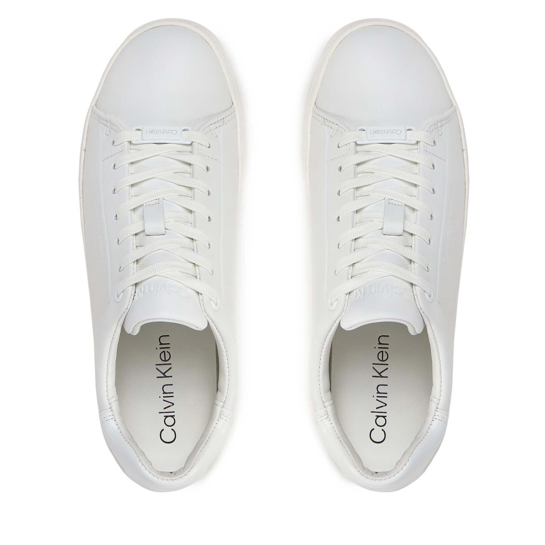 Calvin Klein Sneakersy Clean Cupsole Lace Up HW0HW01863 Bílá - Pepit.cz