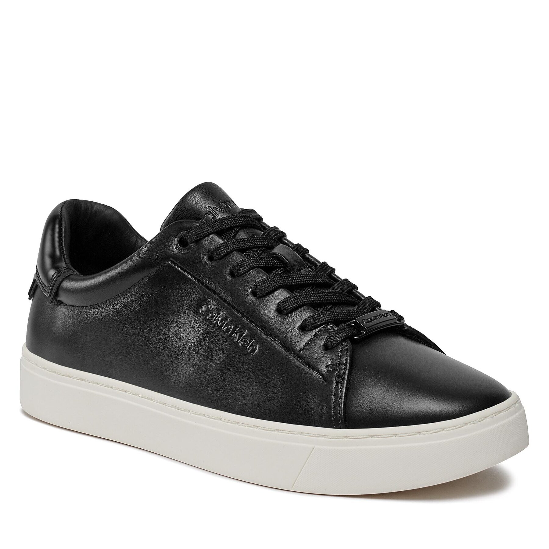 Calvin Klein Sneakersy Clean Cupsole Lace Up HW0HW01863 Černá - Pepit.cz