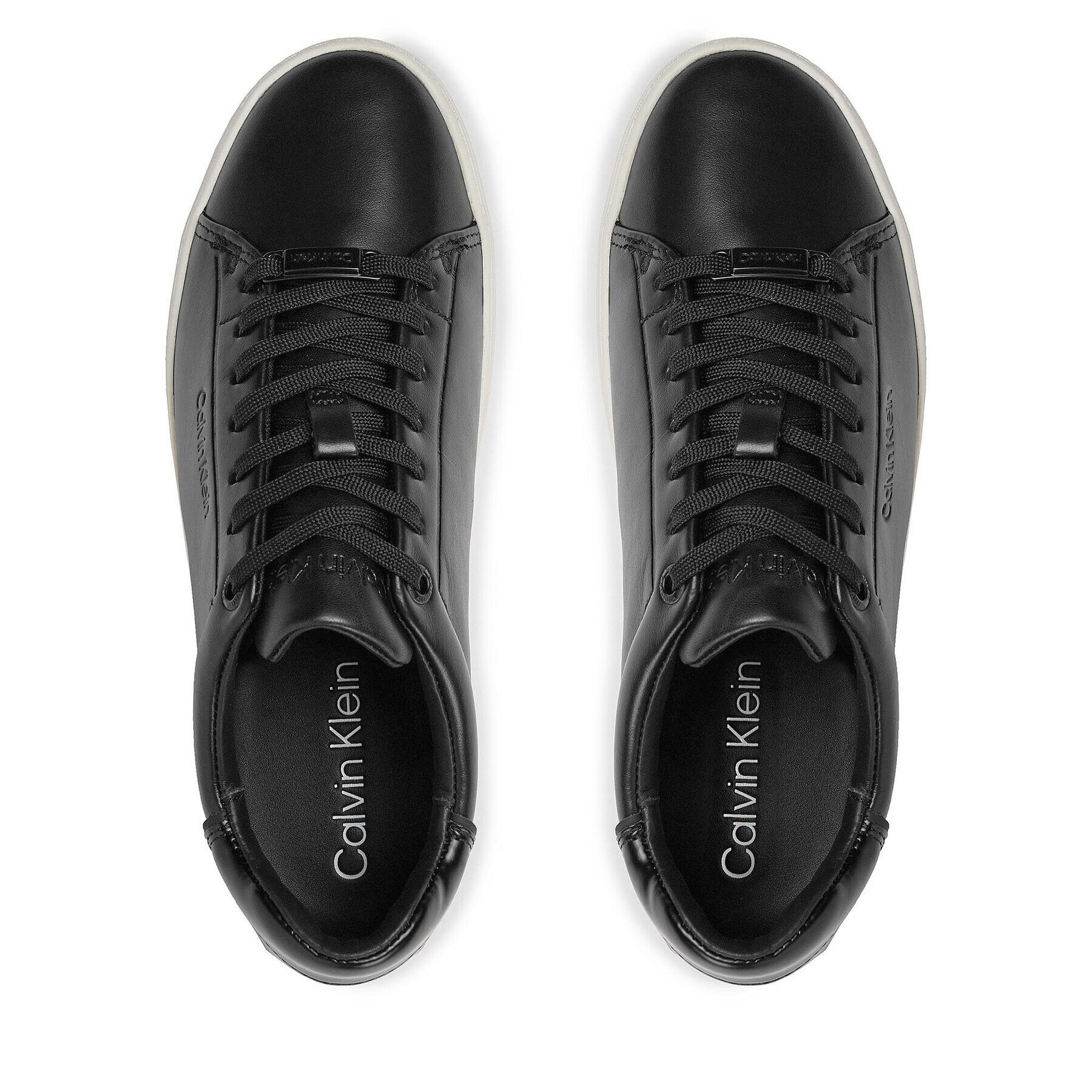 Calvin Klein Sneakersy Clean Cupsole Lace Up HW0HW01863 Černá - Pepit.cz