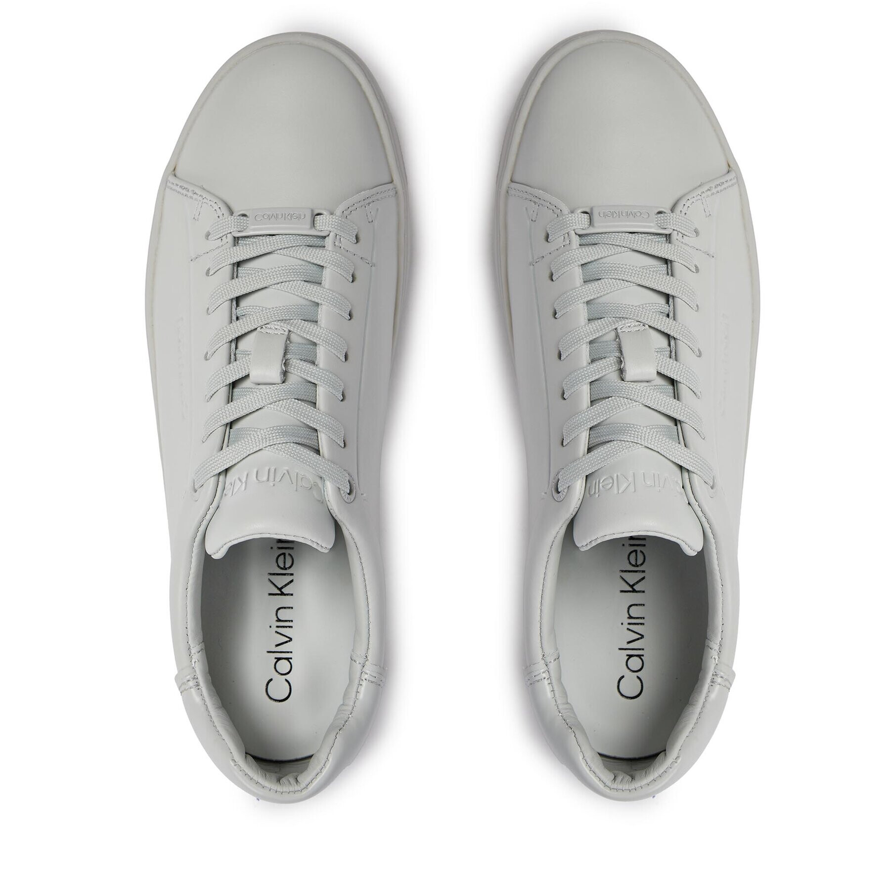 Calvin Klein Sneakersy Clean Cupsole Lace Up HW0HW01863 Šedá - Pepit.cz