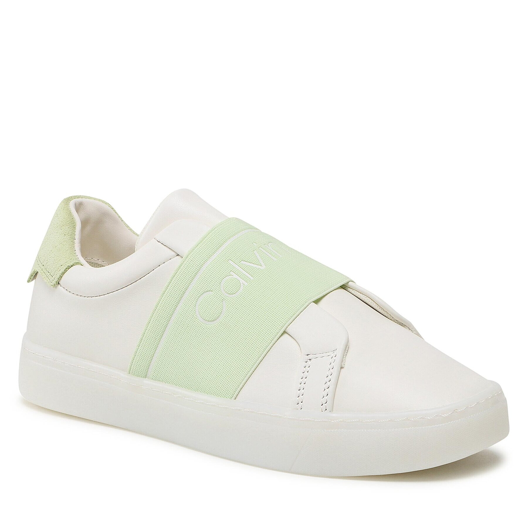 Calvin Klein Sneakersy Clean Cupsole Slip On-He HW0HW01416 Écru - Pepit.cz