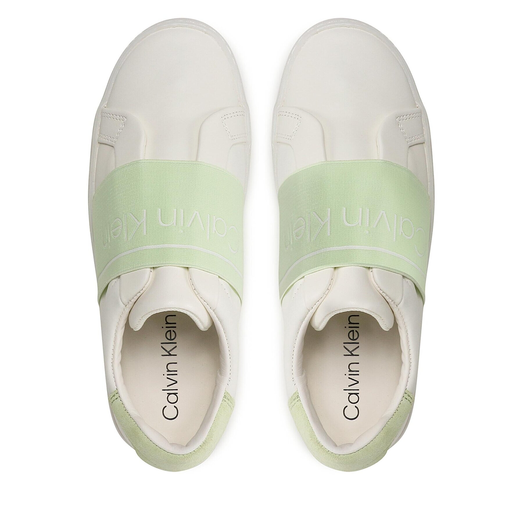 Calvin Klein Sneakersy Clean Cupsole Slip On-He HW0HW01416 Écru - Pepit.cz