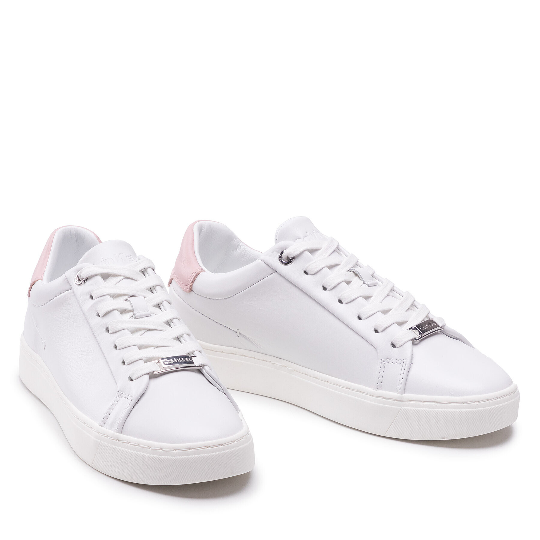 Calvin Klein Sneakersy Cupsole Lace Up HW0HW00841 Bílá - Pepit.cz