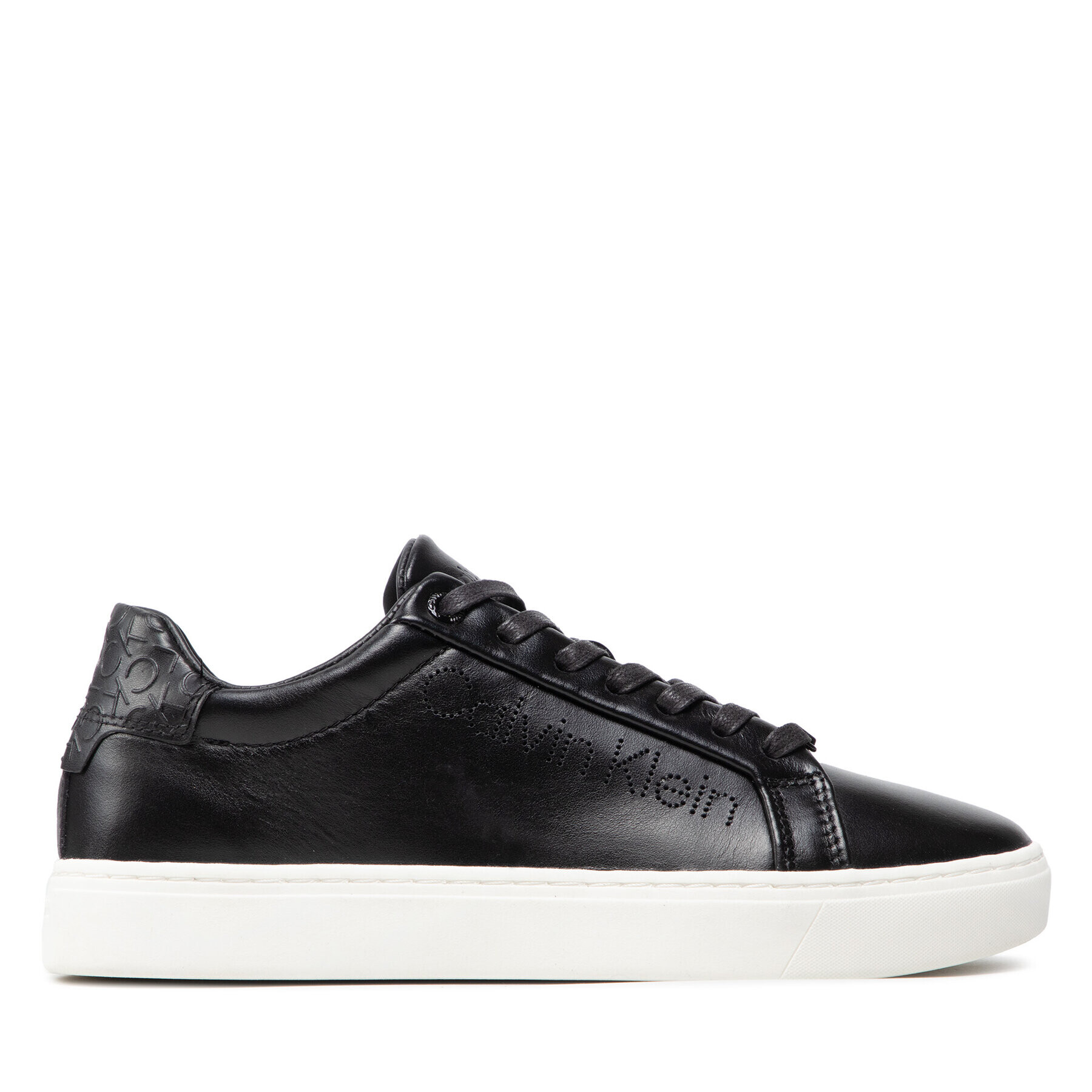 Calvin Klein Sneakersy Cupsole Lace Up Perf HW0HW00768 Černá - Pepit.cz