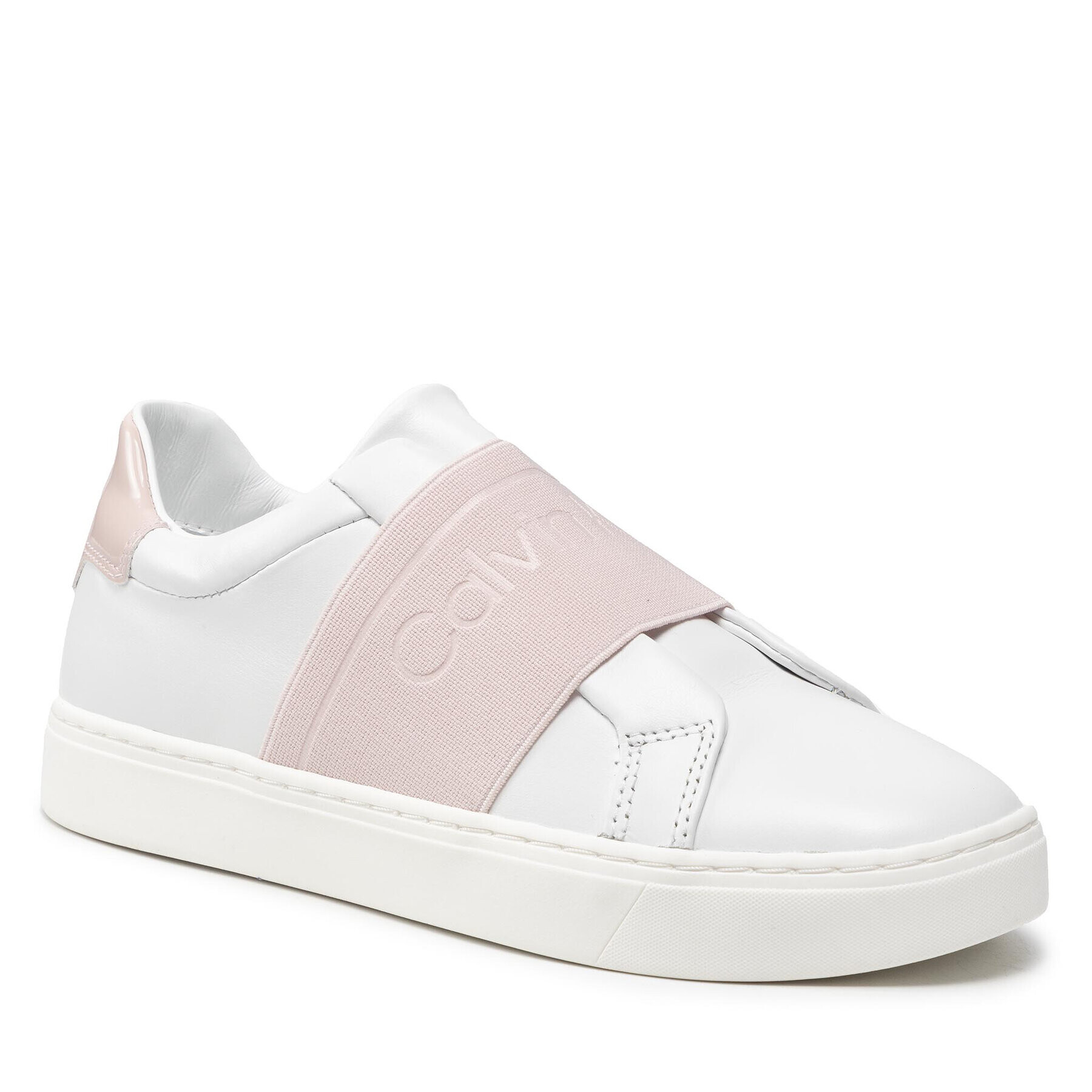 Calvin Klein Sneakersy Cupsole Slip On HW0HW00655 Bílá - Pepit.cz