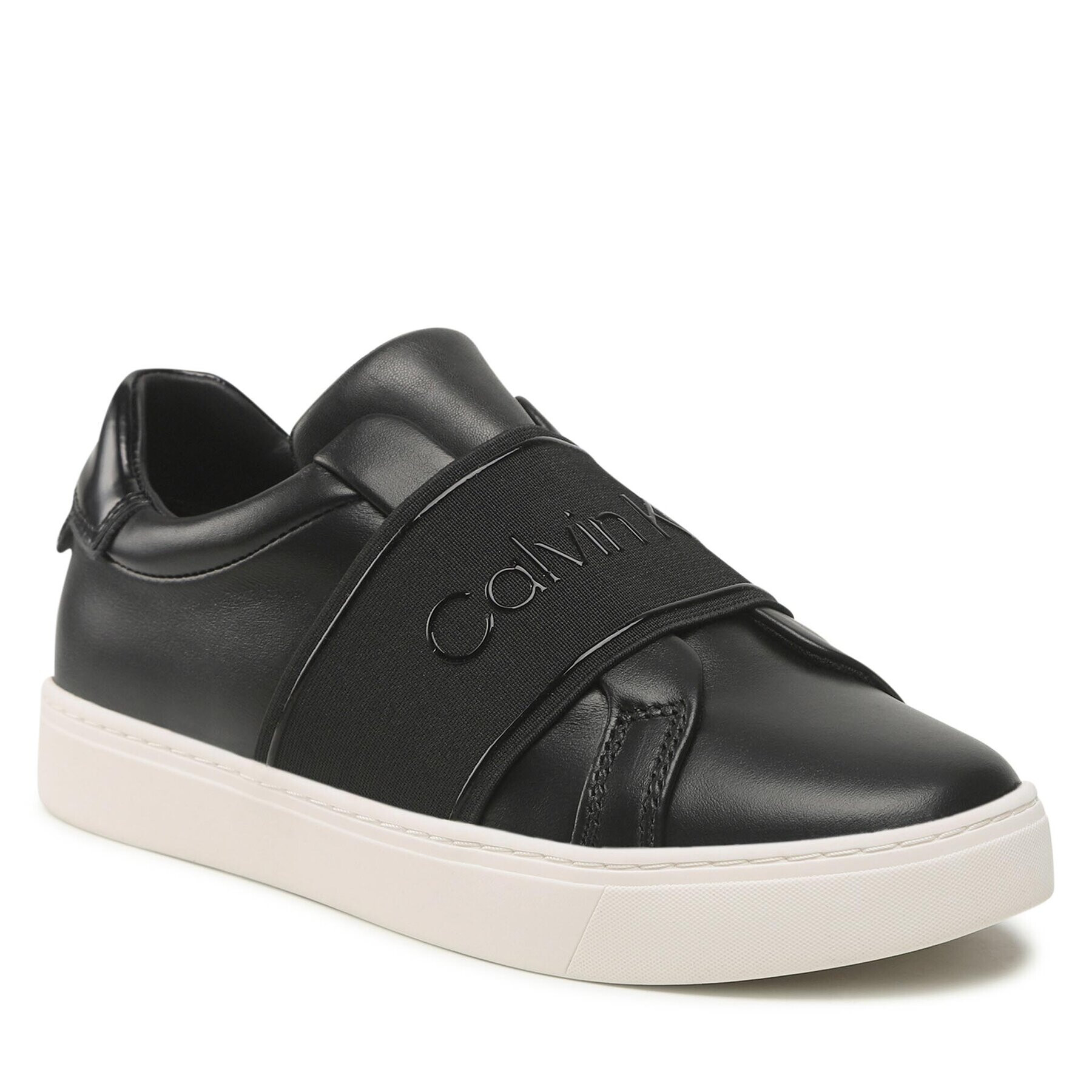 Calvin Klein Sneakersy Cupsole Slip On HW0HW01352 Černá - Pepit.cz