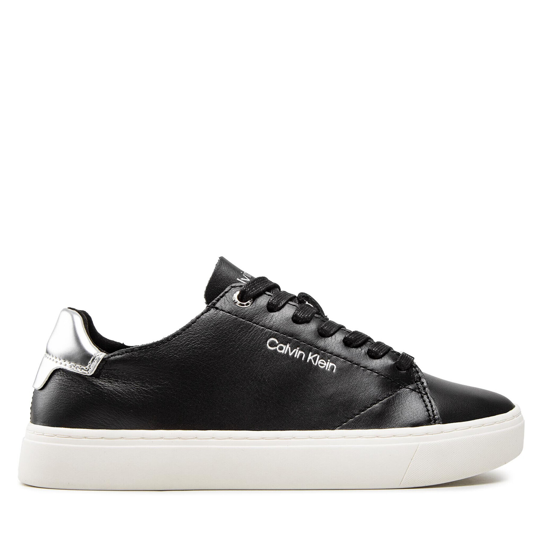 Calvin Klein Sneakersy Cupsole Unlined Lace Up-Lth HW0HW01055 Černá - Pepit.cz