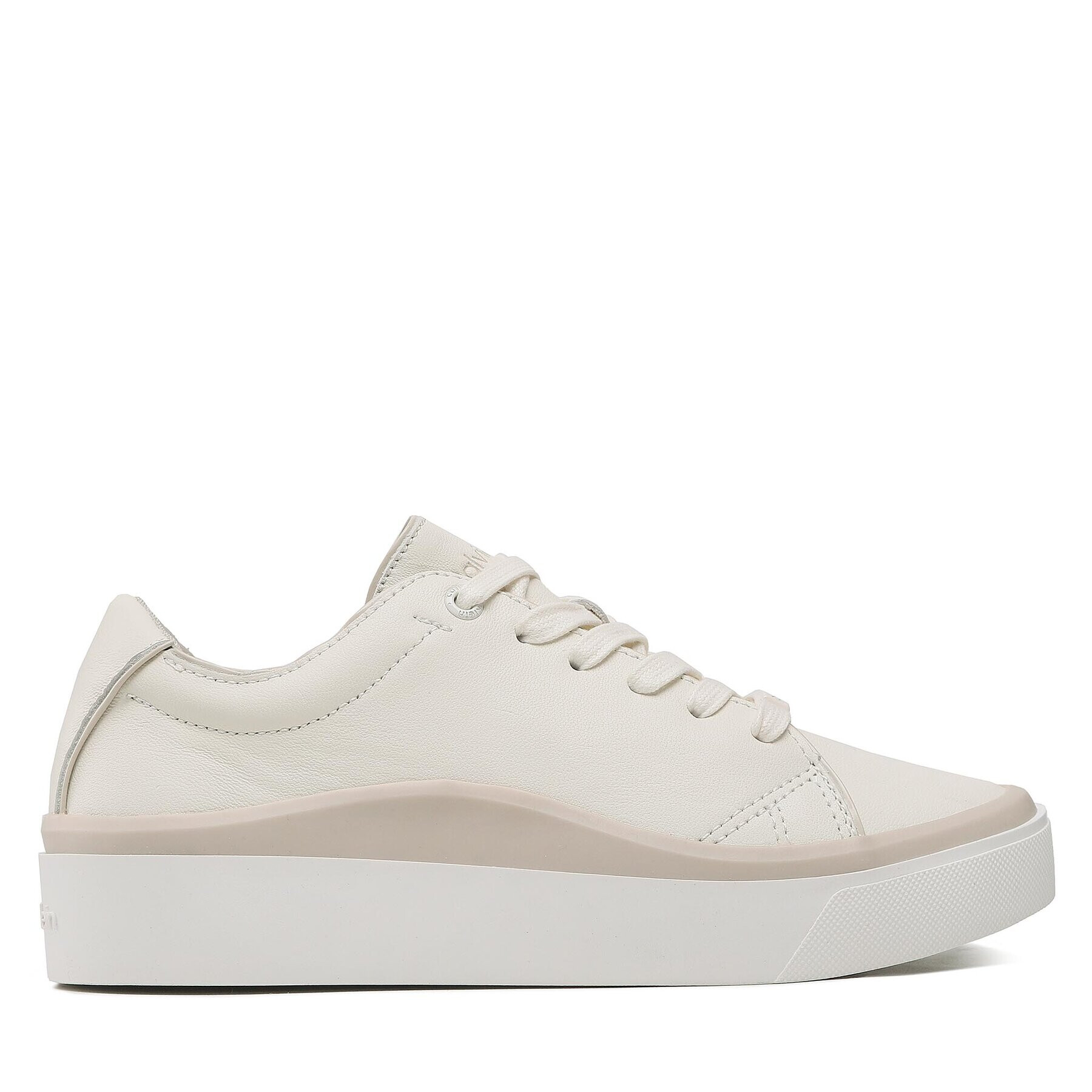 Calvin Klein Sneakersy Cupsole Wave Lace Up HW0HW01349 Béžová - Pepit.cz