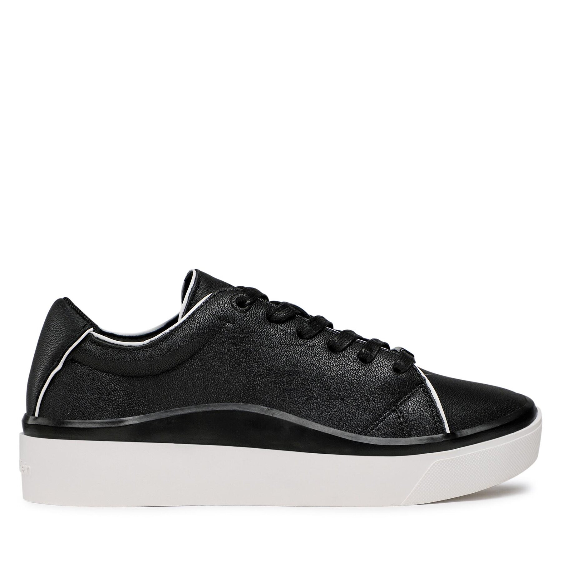 Calvin Klein Sneakersy Cupsole Wave Lace Up HW0HW01349 Černá - Pepit.cz