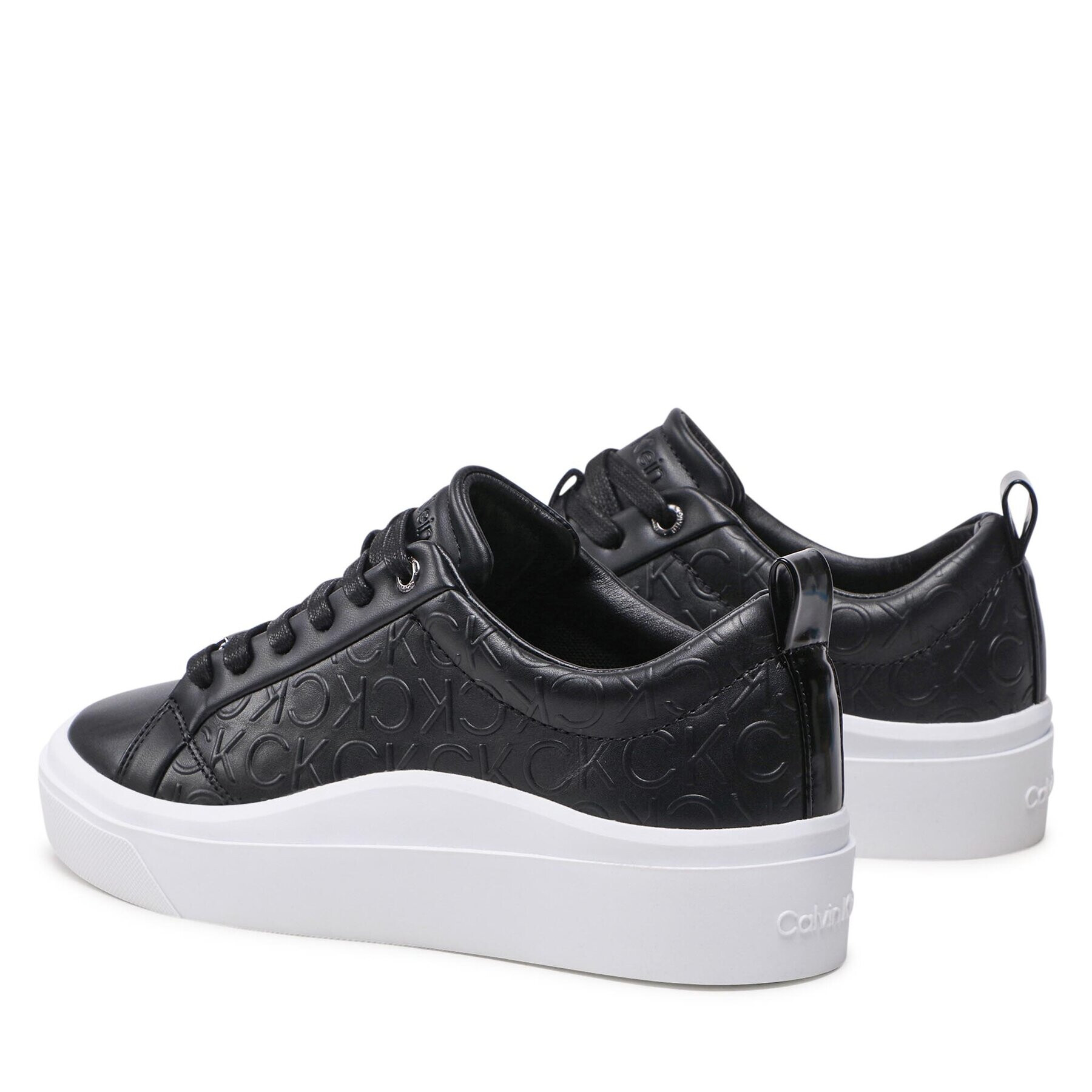 Calvin Klein Sneakersy Cupsole Wave Lace Up W0HW01328 Černá - Pepit.cz