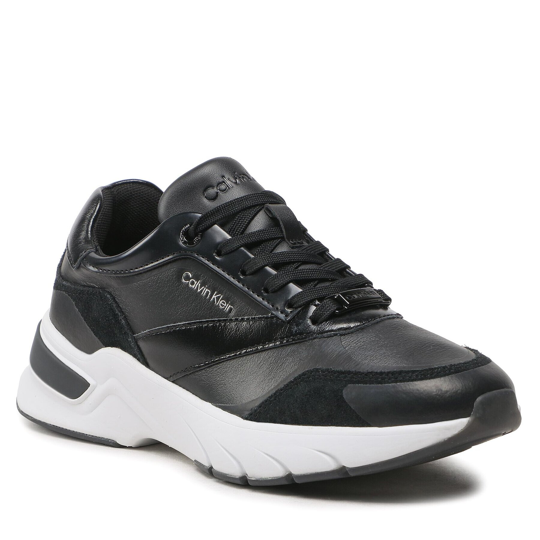 Calvin Klein Sneakersy Elevated Runner Lace Up HW0HW01442 Černá - Pepit.cz