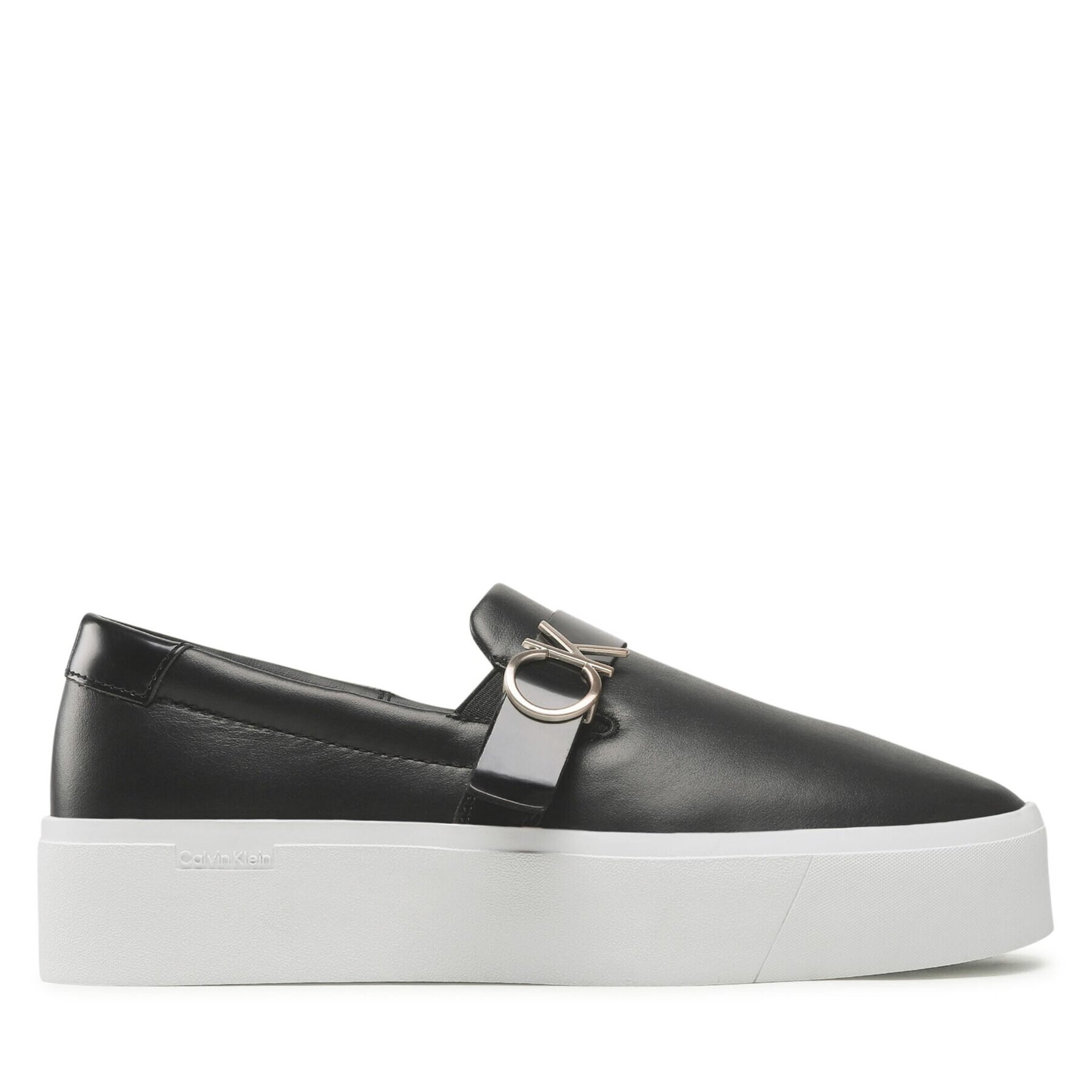 Calvin Klein Sneakersy Flatform Cup Slip On W/Hw HW0HW01516 Černá - Pepit.cz