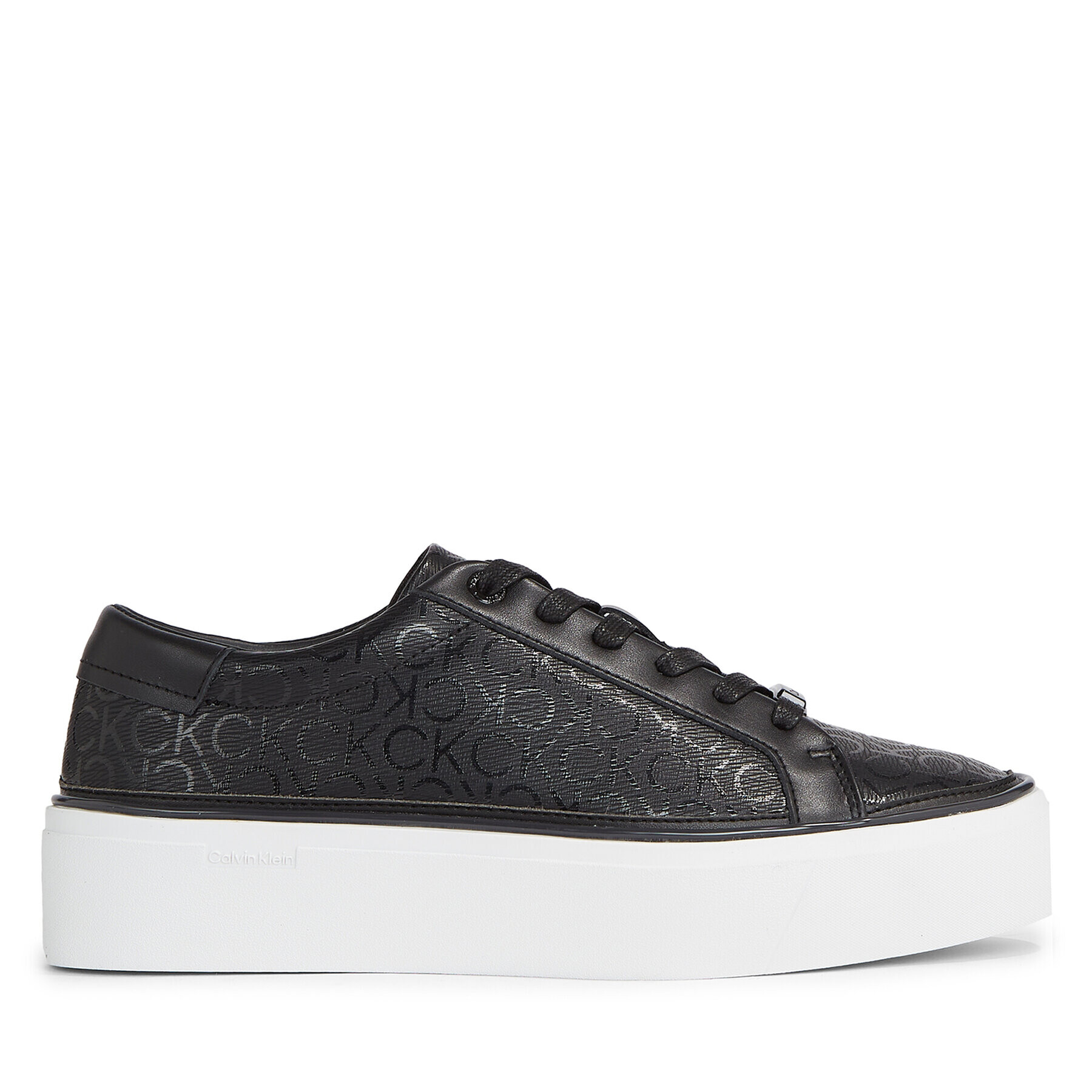 Calvin Klein Sneakersy Flatform Cupsole Lace Up-Epi Mn HW0HW01670 Černá - Pepit.cz