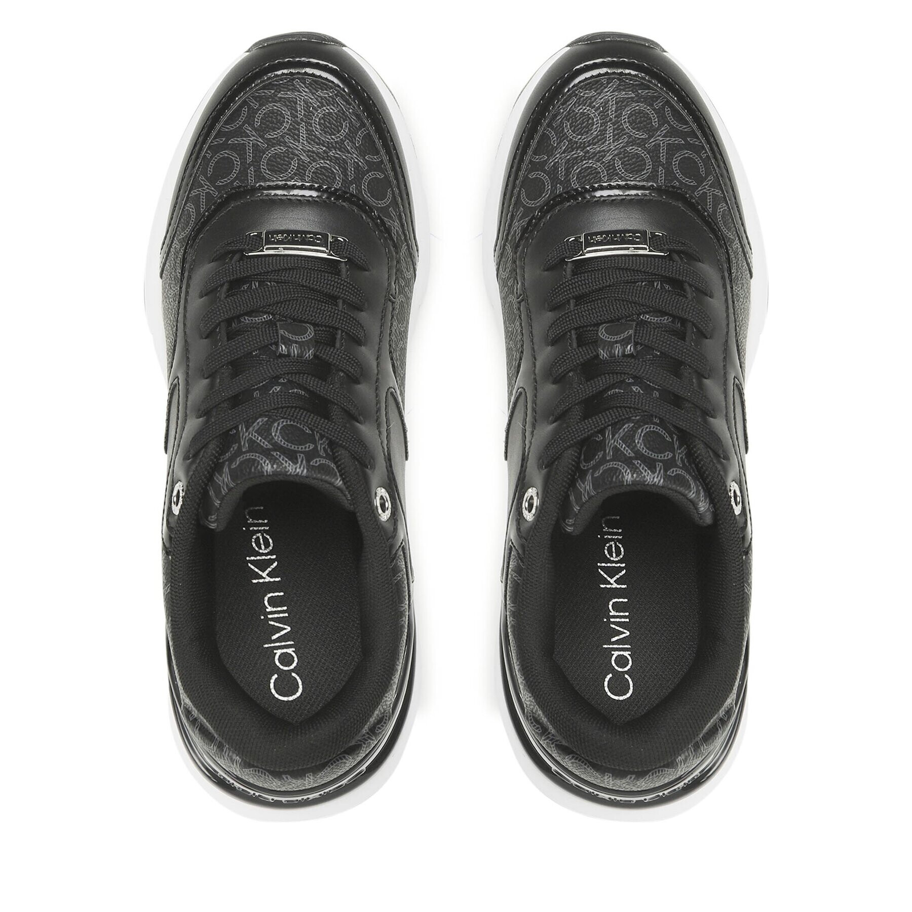 Calvin Klein Sneakersy Flexi Runner Lace Up HW0HW01216 Černá - Pepit.cz