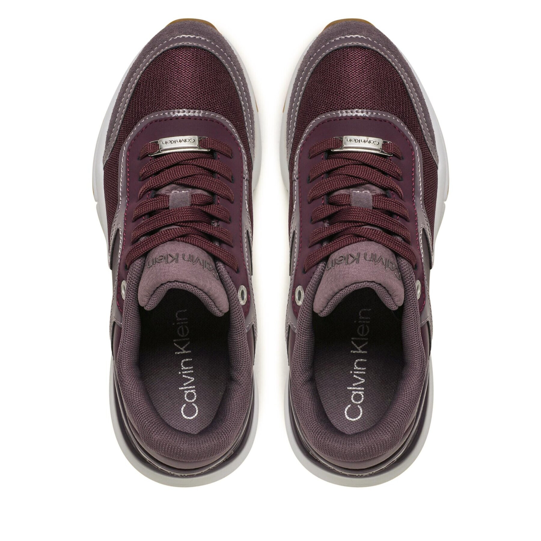 Calvin Klein Sneakersy Flexi Runner Lace Up HW0HW01370 Bordó - Pepit.cz