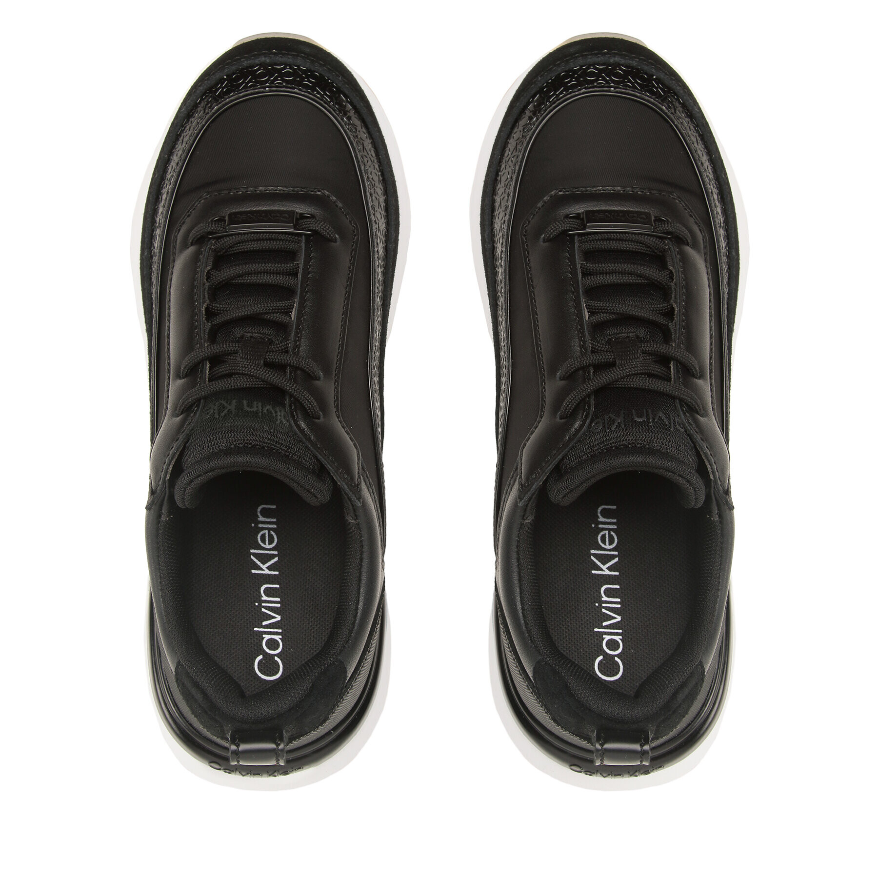 Calvin Klein Sneakersy Flexi Runner Lace Up-Nano Mn Bx HW0HW01581 Černá - Pepit.cz