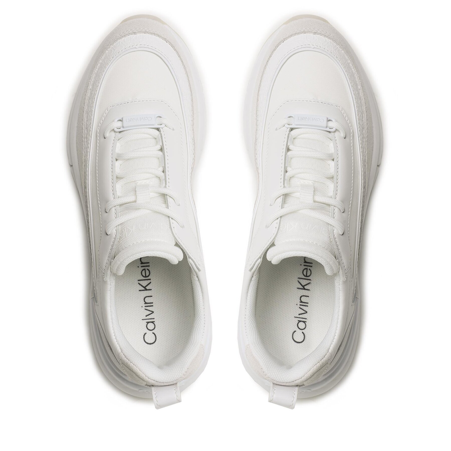 Calvin Klein Sneakersy Flexi Runner Lace Up-Nano Mn Mix HW0HW01581 Bílá - Pepit.cz