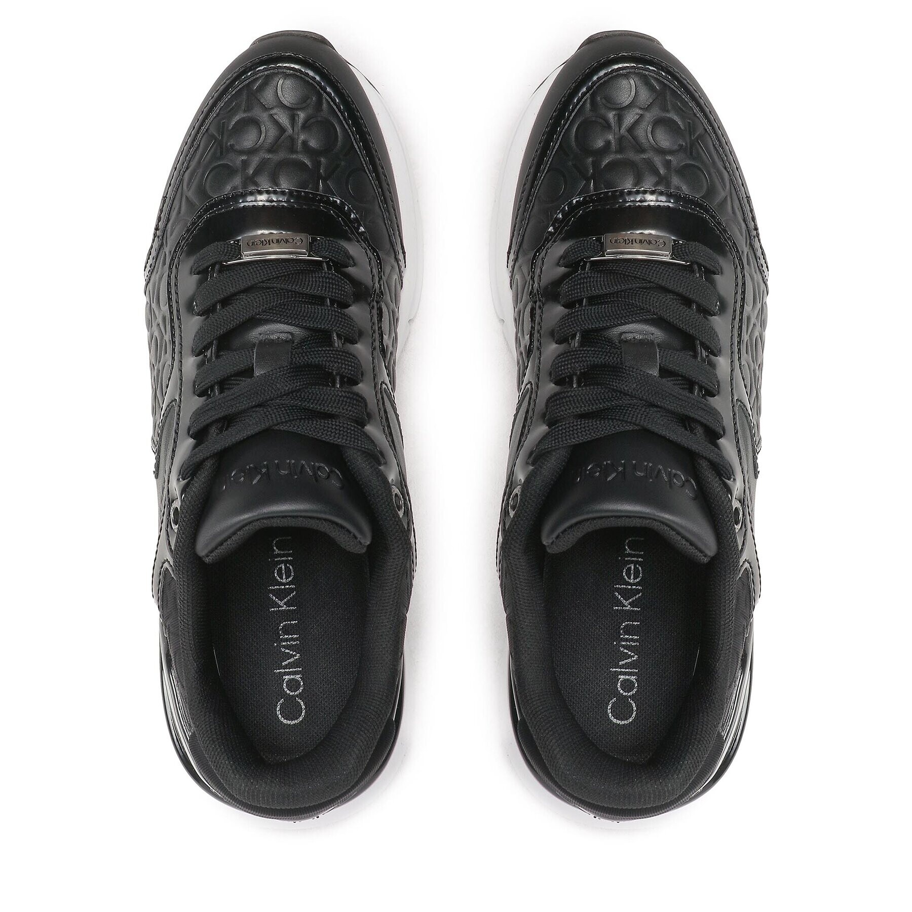 Calvin Klein Sneakersy Flexi Runner Mono Mix HW0HW01375 Černá - Pepit.cz