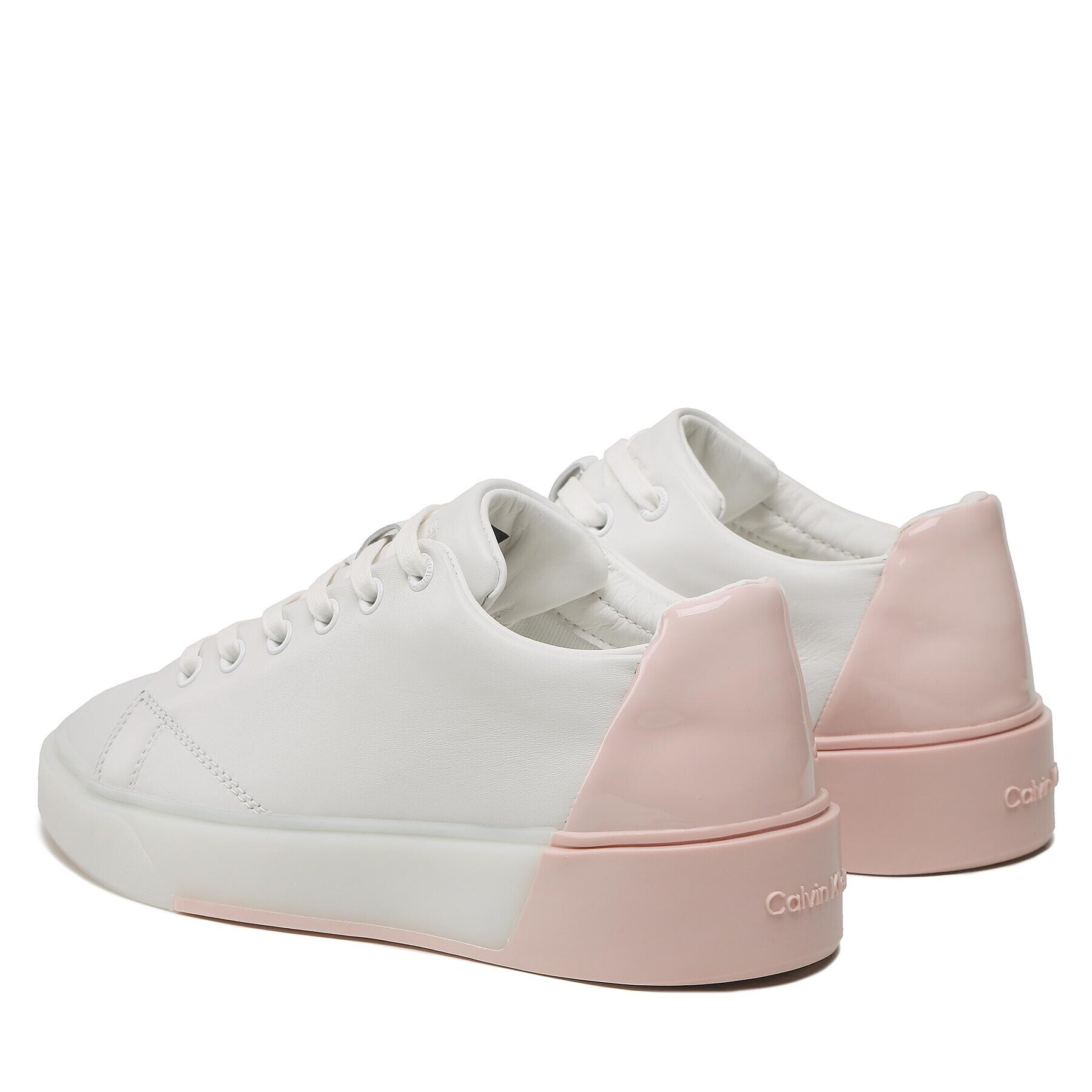 Calvin Klein Sneakersy Heel Counter Cupsole Lace Up HW0HW01378 Bílá - Pepit.cz