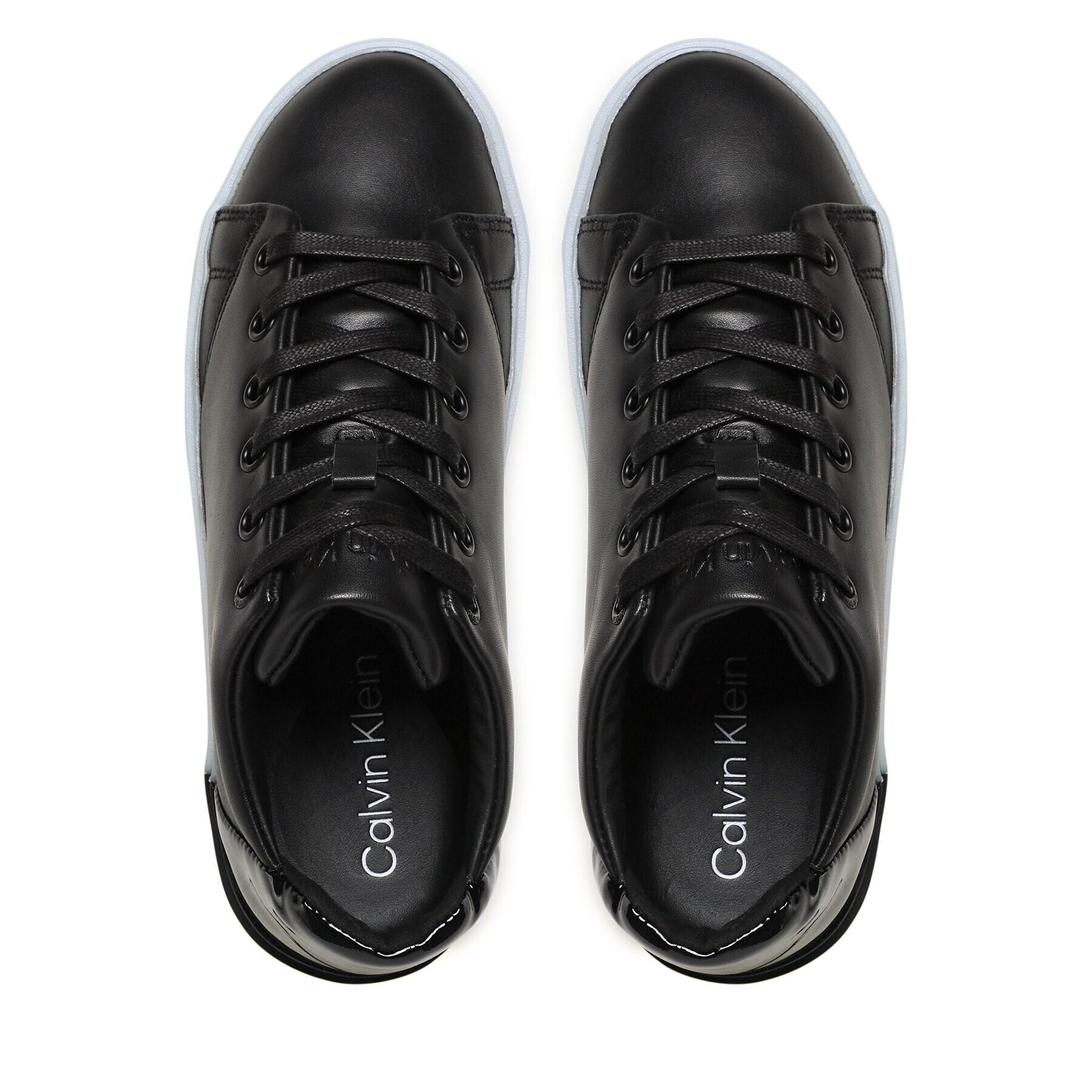 Calvin Klein Sneakersy Heel Counter Cupsole Lace Up HW0HW01378 Černá - Pepit.cz