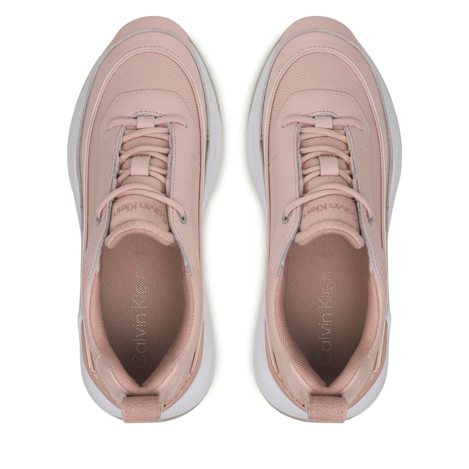 Calvin Klein Sneakersy Internal Wedge Lace Up HW0HW01371 Růžová - Pepit.cz