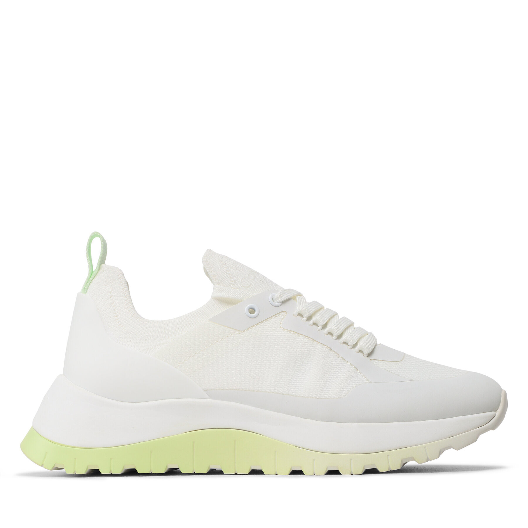 Calvin Klein Sneakersy Knit Runner Dynamic Lace Up HW0HW01446 Bílá - Pepit.cz