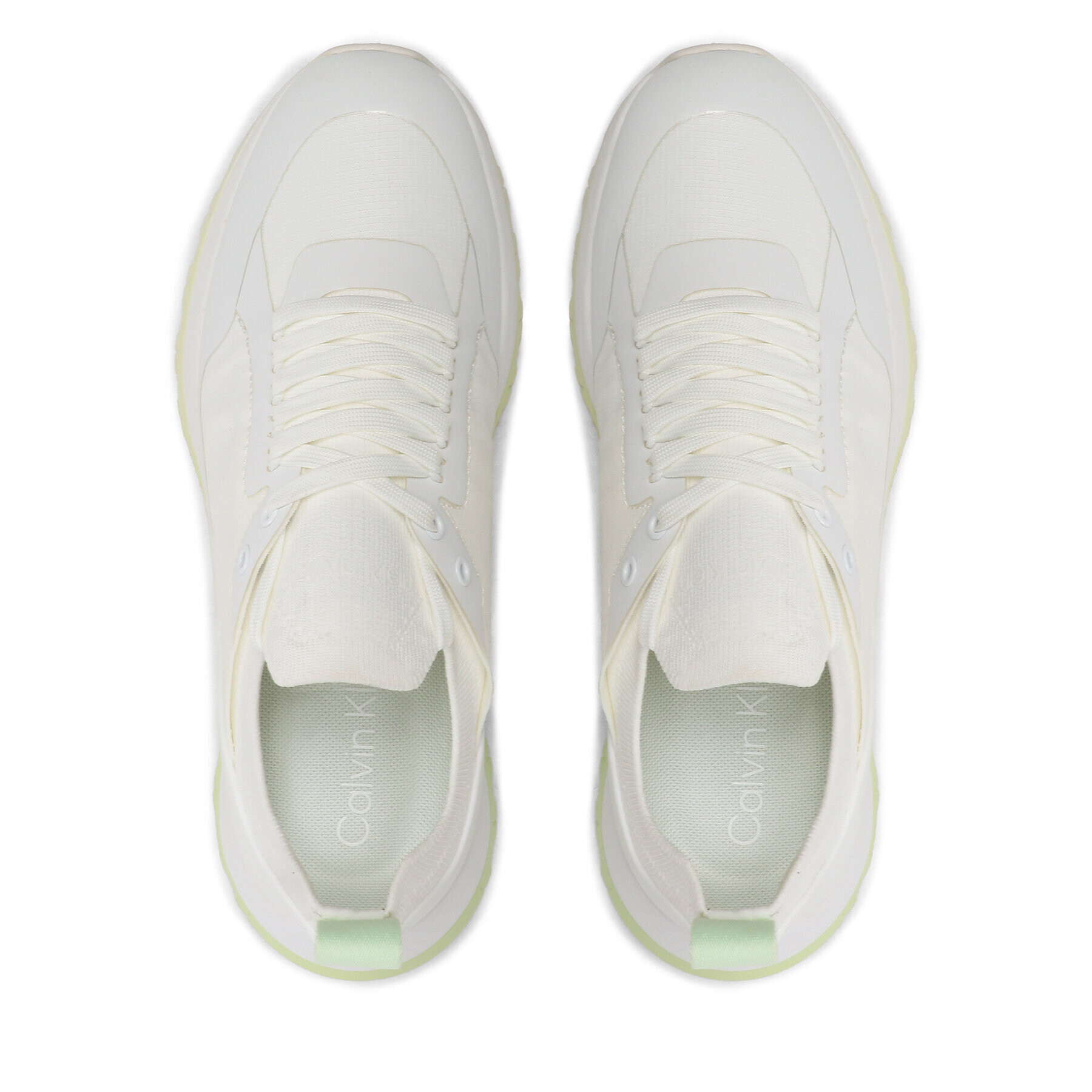 Calvin Klein Sneakersy Knit Runner Dynamic Lace Up HW0HW01446 Bílá - Pepit.cz