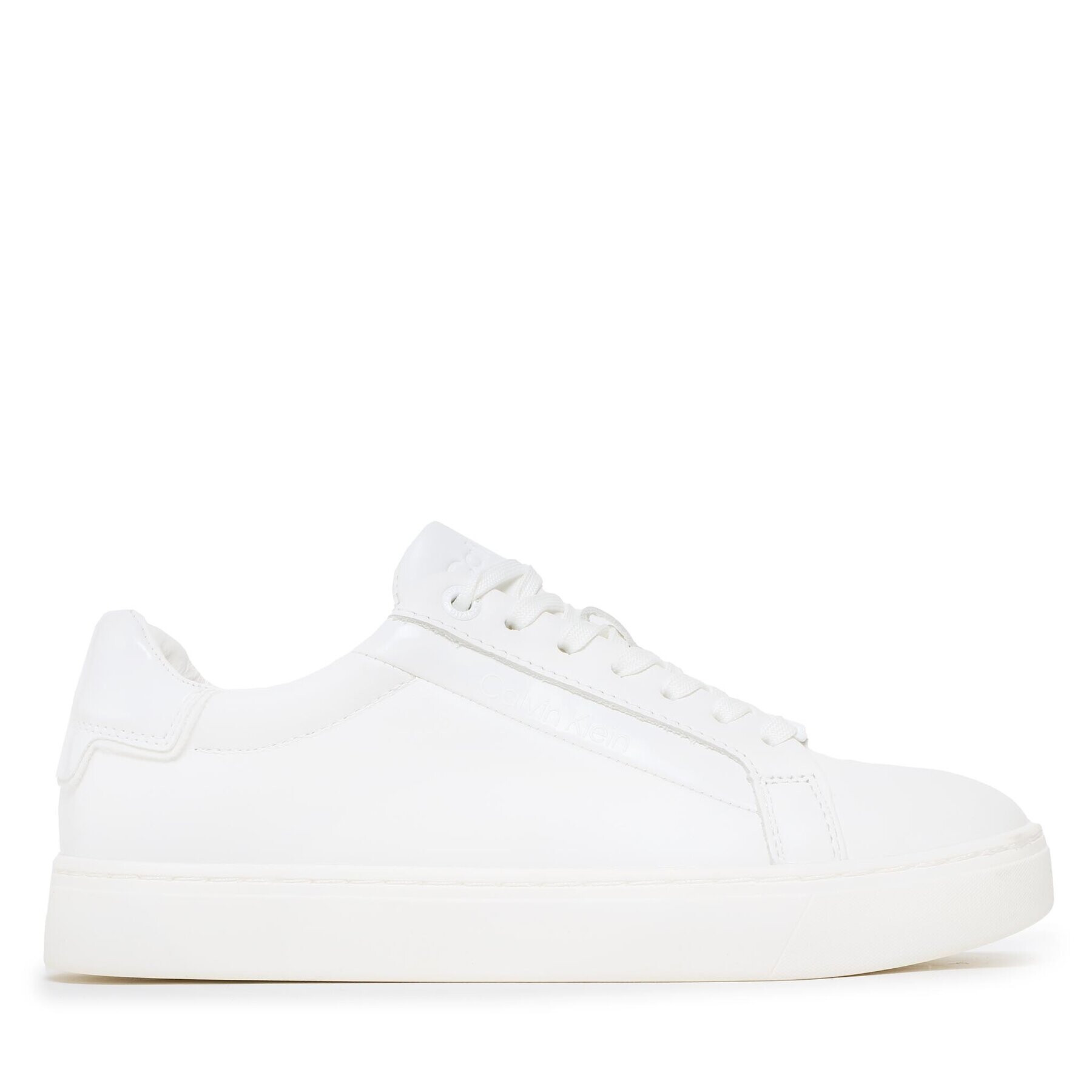 Calvin Klein Sneakersy Logo Cupsole Lace Up HW0HW01353 Bílá - Pepit.cz