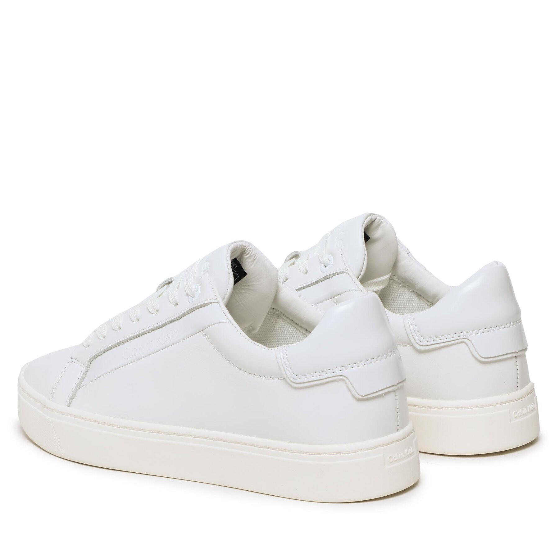 Calvin Klein Sneakersy Logo Cupsole Lace Up HW0HW01353 Bílá - Pepit.cz