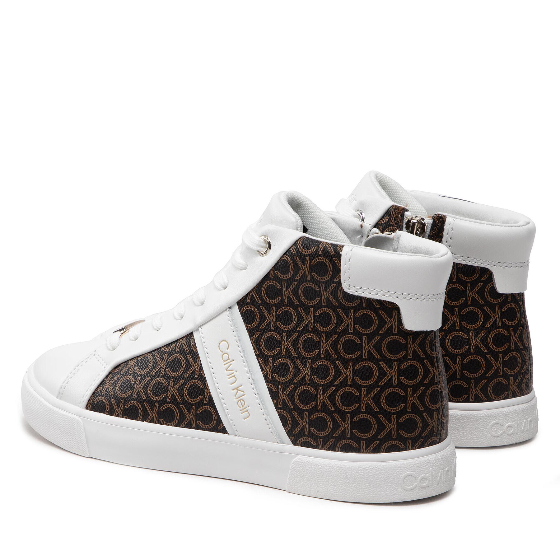 Calvin Klein Sneakersy Low Profile High Top-Mono HW0HW01270 Bílá - Pepit.cz