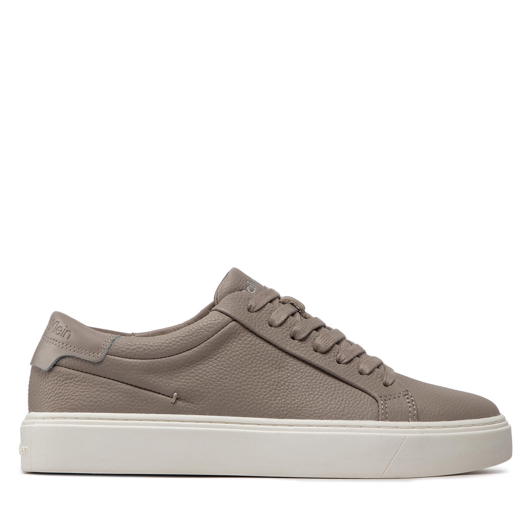 Calvin Klein Sneakersy Low Top Lace Up Lth HM0HM00742 Šedá - Pepit.cz