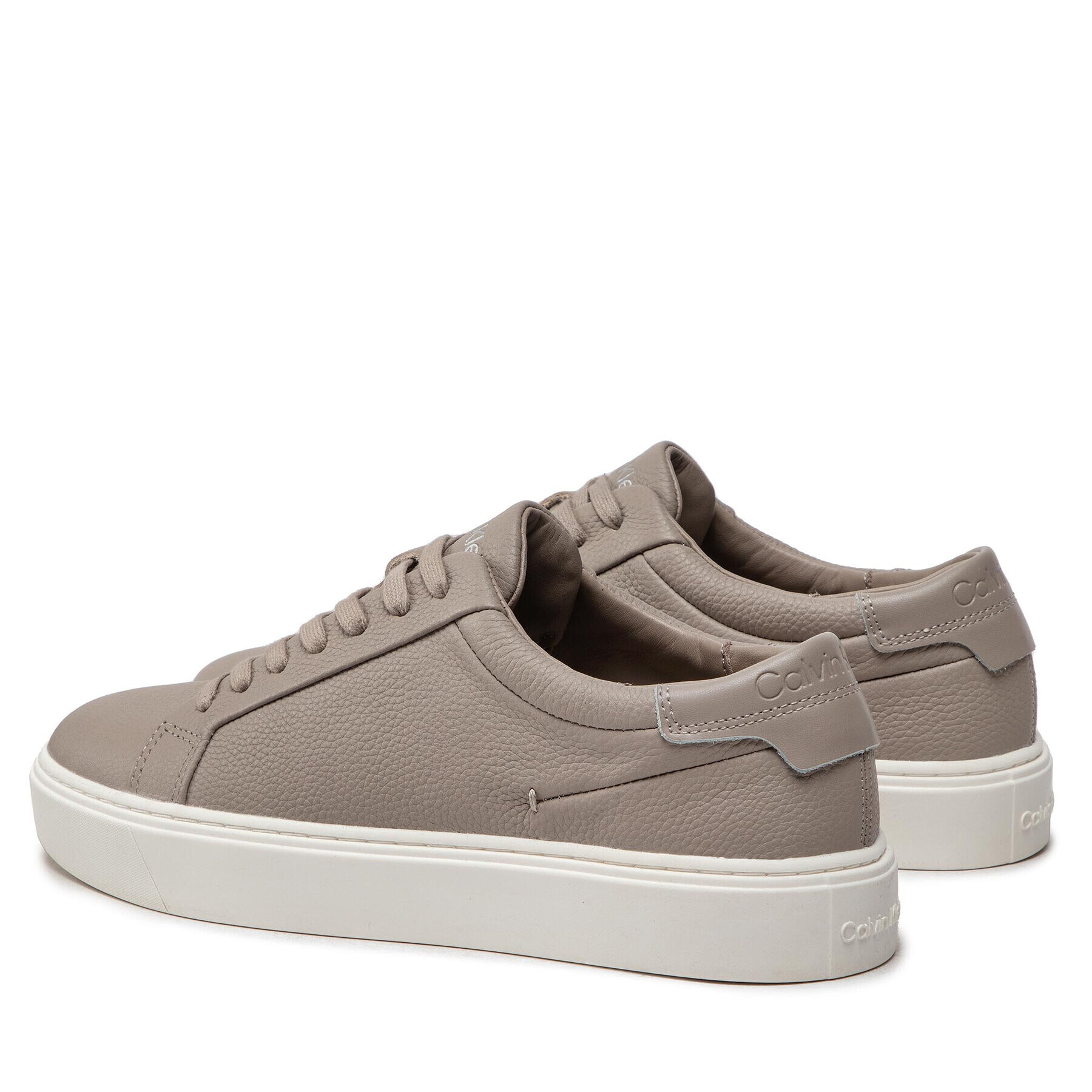 Calvin Klein Sneakersy Low Top Lace Up Lth HM0HM00742 Šedá - Pepit.cz