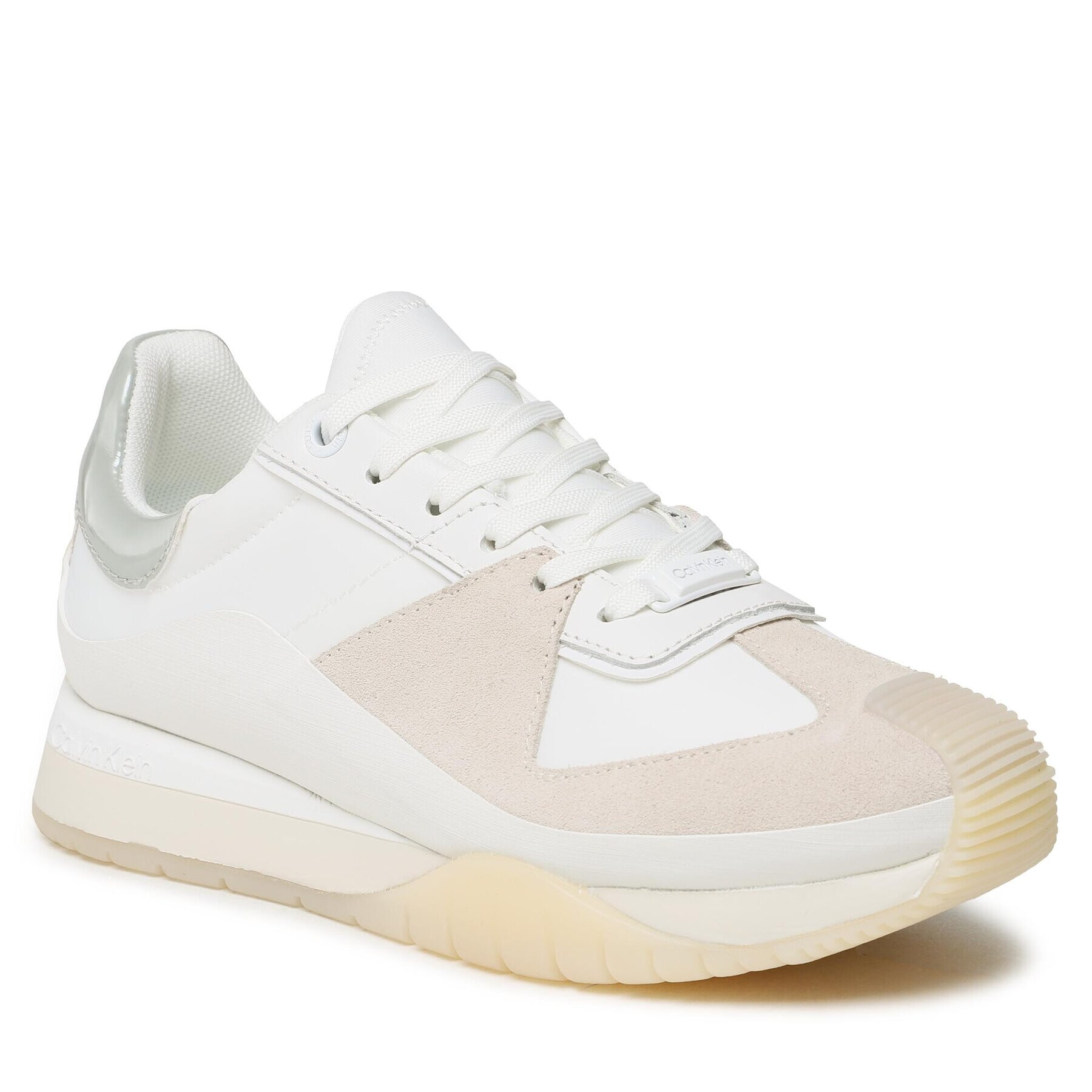 Calvin Klein Sneakersy Origin Runner Lace Up HW0HW01627 Bílá - Pepit.cz