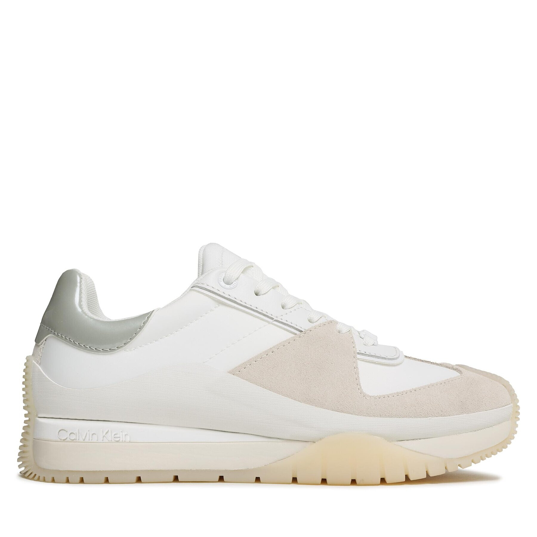 Calvin Klein Sneakersy Origin Runner Lace Up HW0HW01627 Bílá - Pepit.cz