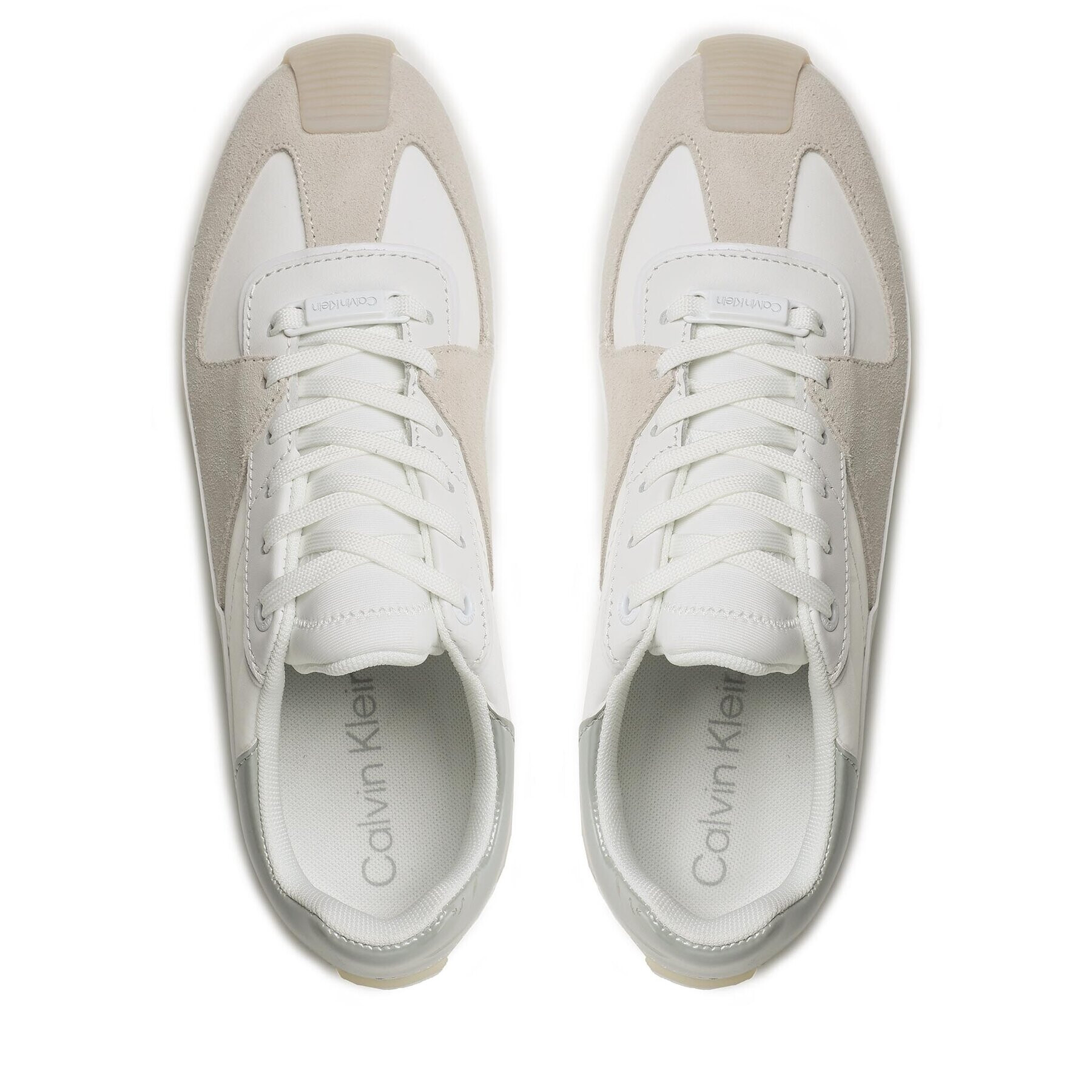 Calvin Klein Sneakersy Origin Runner Lace Up HW0HW01627 Bílá - Pepit.cz