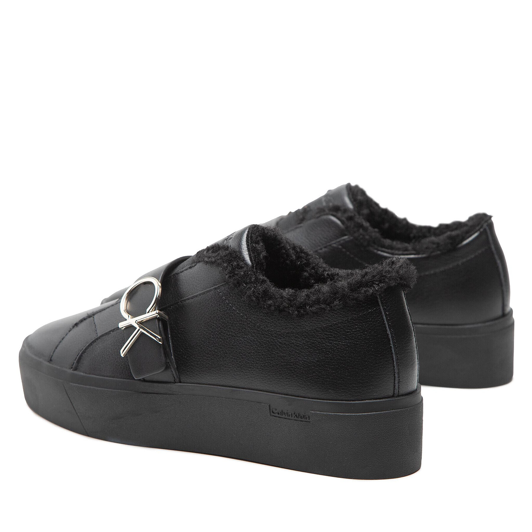 Calvin Klein Sneakersy Platform Cupsole Slip On Ck Hw-L HW0HW01331 Černá - Pepit.cz