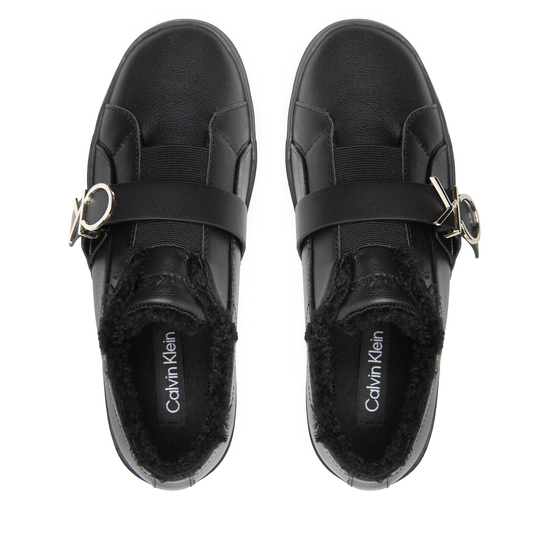 Calvin Klein Sneakersy Platform Cupsole Slip On Ck Hw-L HW0HW01331 Černá - Pepit.cz