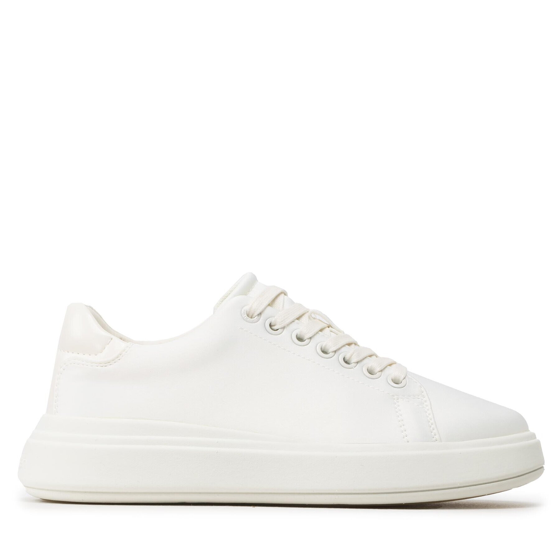 Calvin Klein Sneakersy Raides Cupsole Lace Up - Satin HW0HW01426 Bílá - Pepit.cz