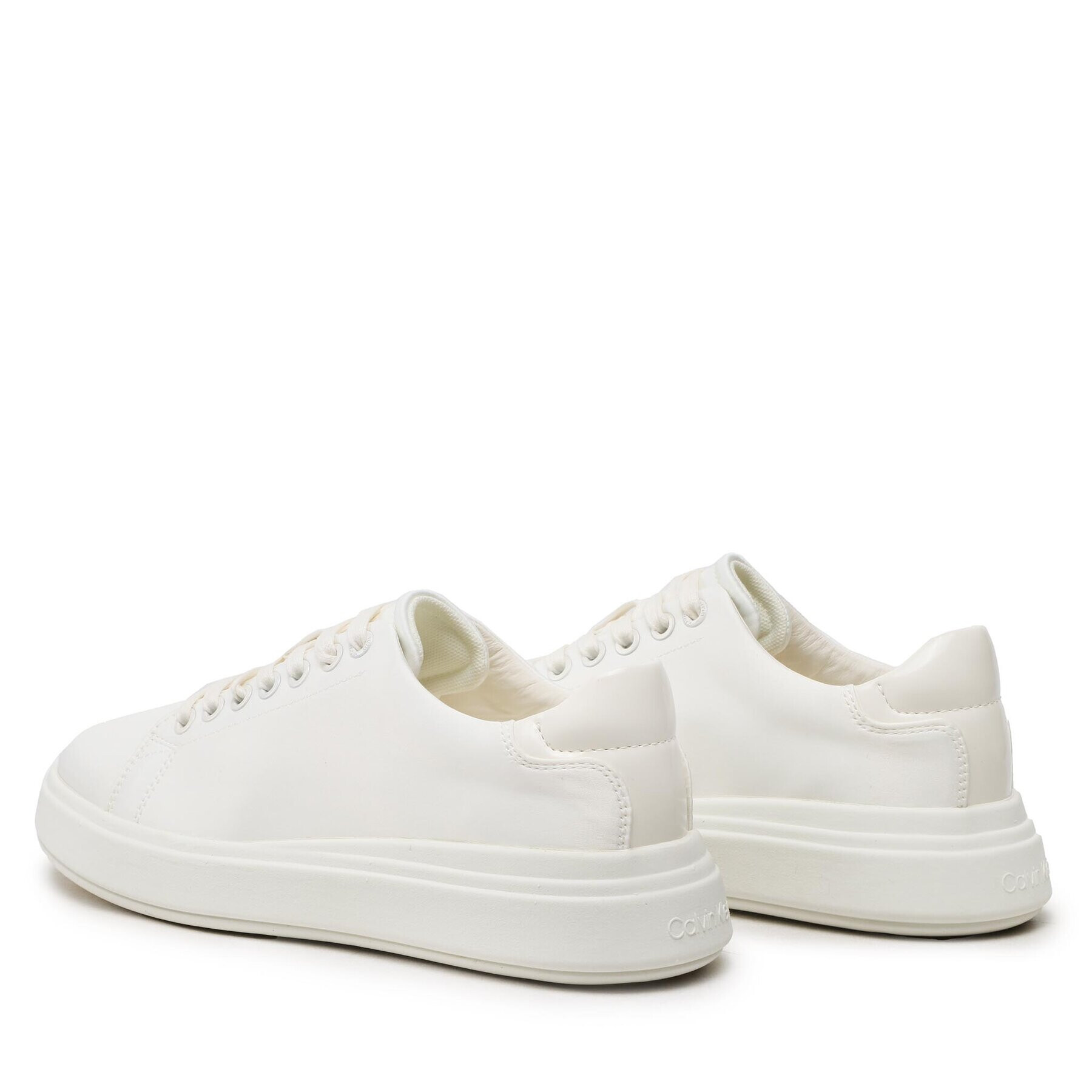 Calvin Klein Sneakersy Raides Cupsole Lace Up - Satin HW0HW01426 Bílá - Pepit.cz