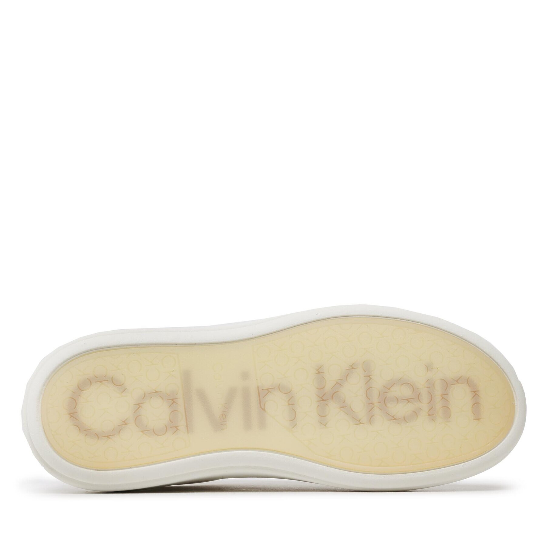 Calvin Klein Sneakersy Raides Cupsole Lace Up - Satin HW0HW01426 Bílá - Pepit.cz