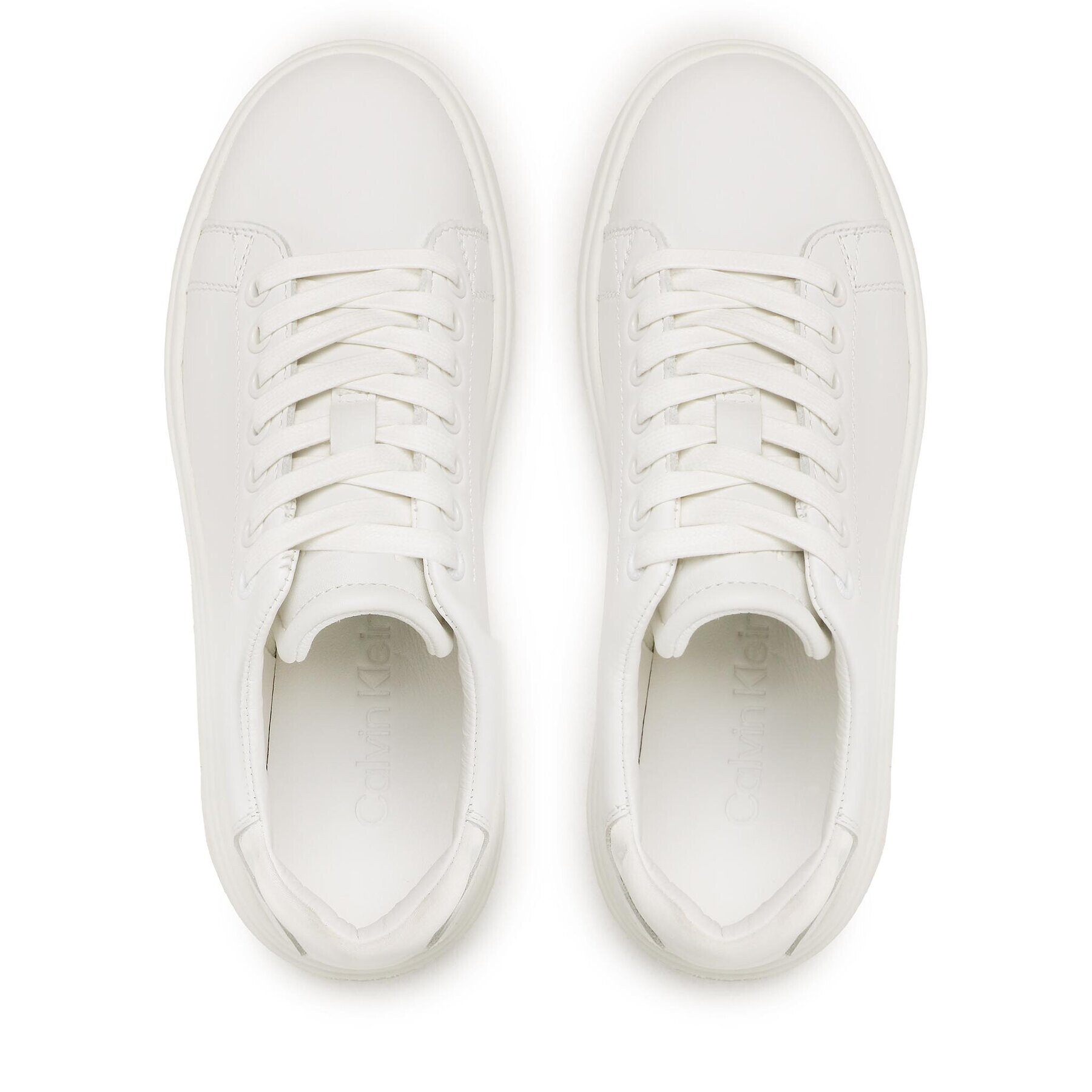 Calvin Klein Sneakersy Raised Cupsole Lace Up HW0HW01425 Bílá - Pepit.cz