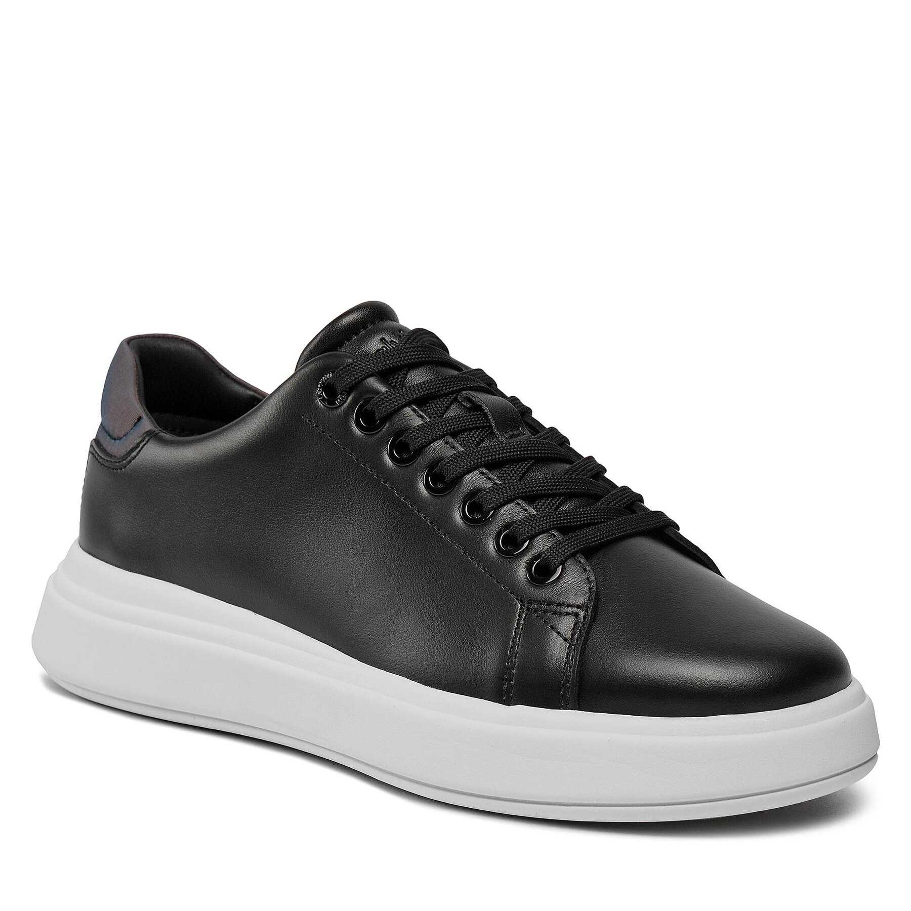 Calvin Klein Sneakersy Raised Cupsole Lace Up Luminous HW0HW01997 Černá - Pepit.cz