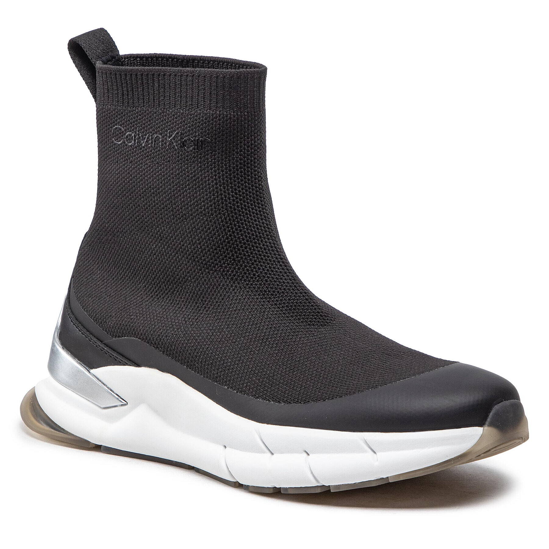 Calvin Klein Sneakersy Sock Boot - Knit HW0HW01177 Černá - Pepit.cz